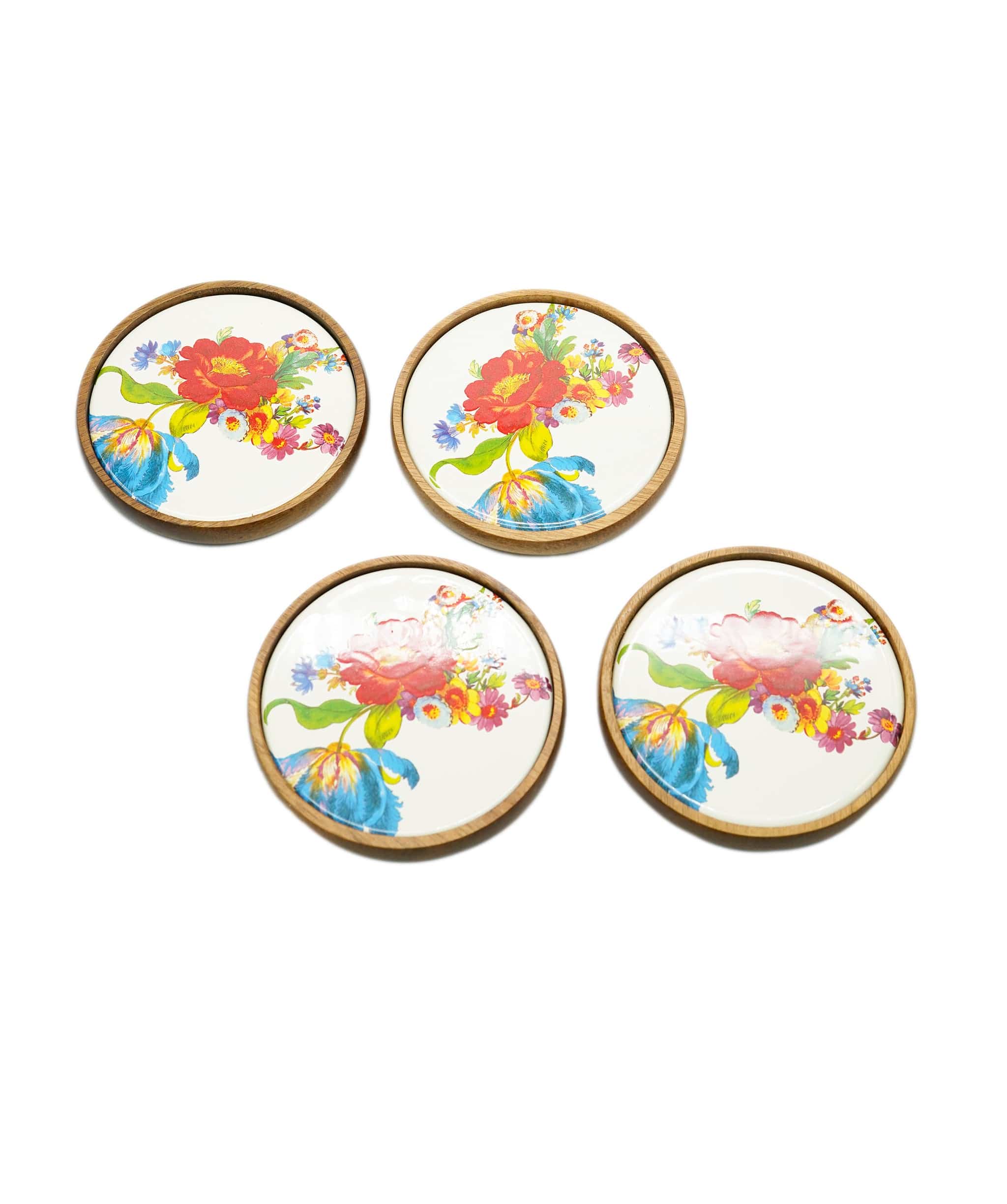 Luxury Promise Flower Market Coasters - Set of 4 ASL10113