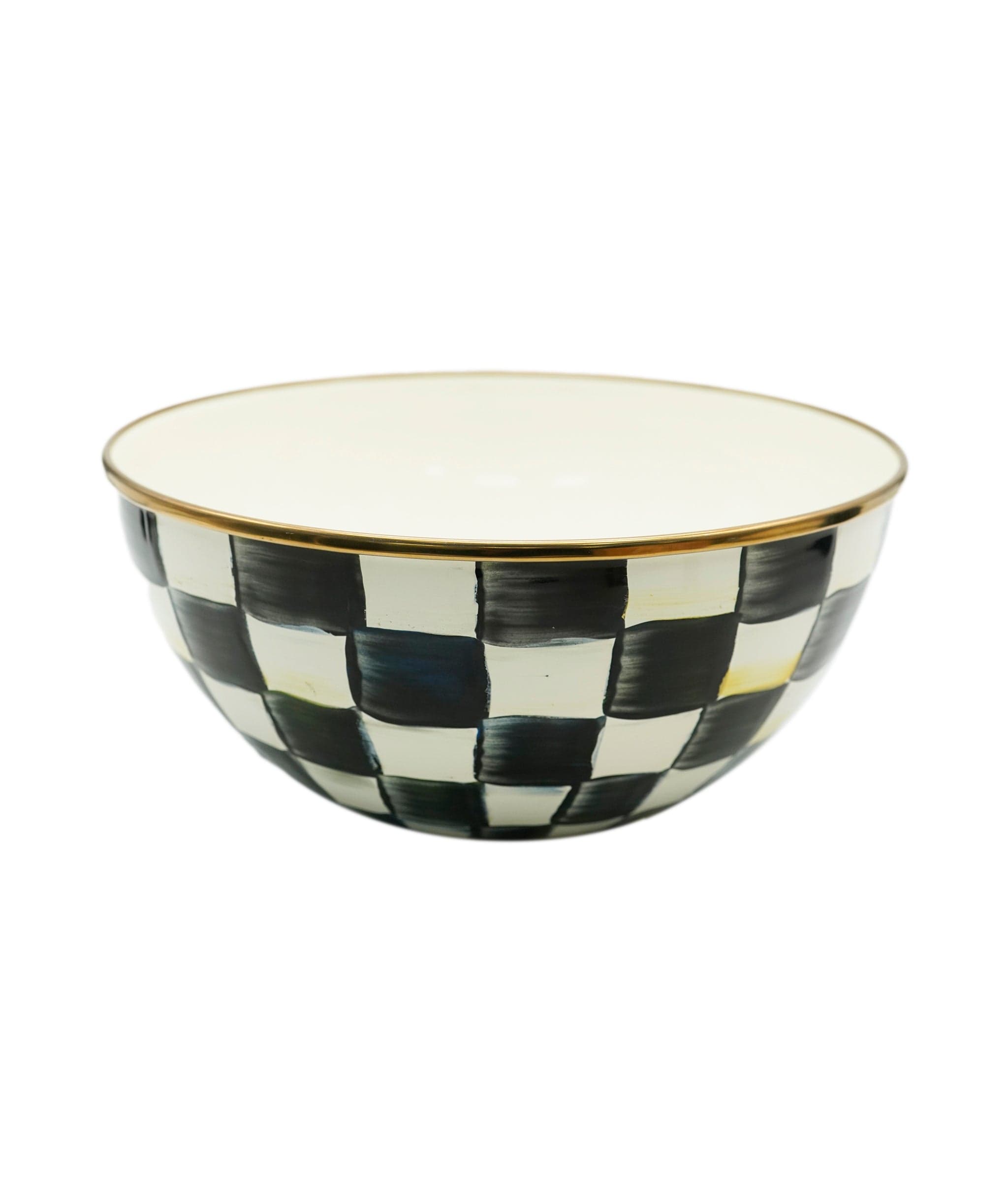 Luxury Promise MacKenzie-Childs Courtly Check enamel everyday bowl - small ASL10126