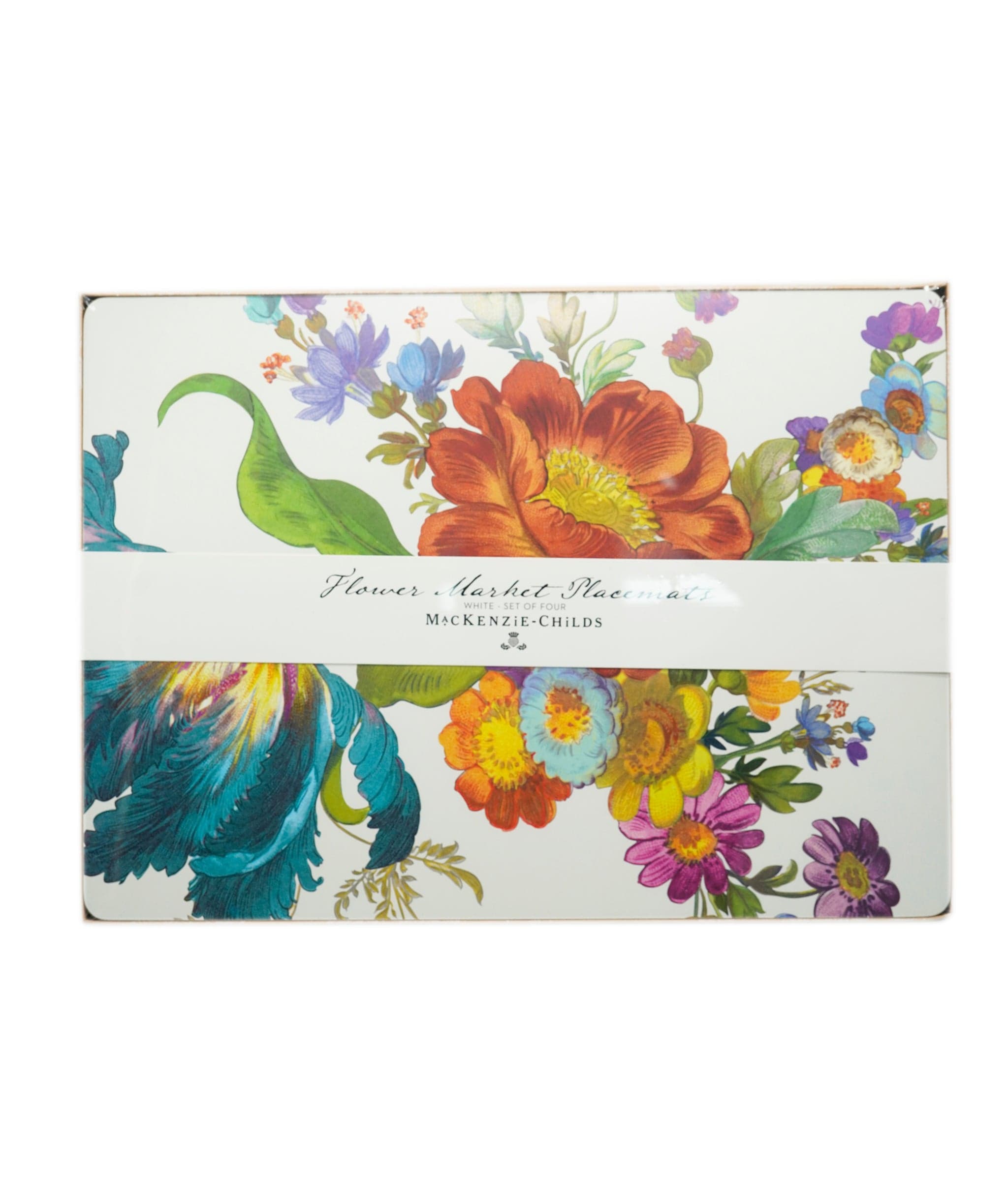 Luxury Promise MacKenzie-Childs Flower Market Placemats - White ASL10112