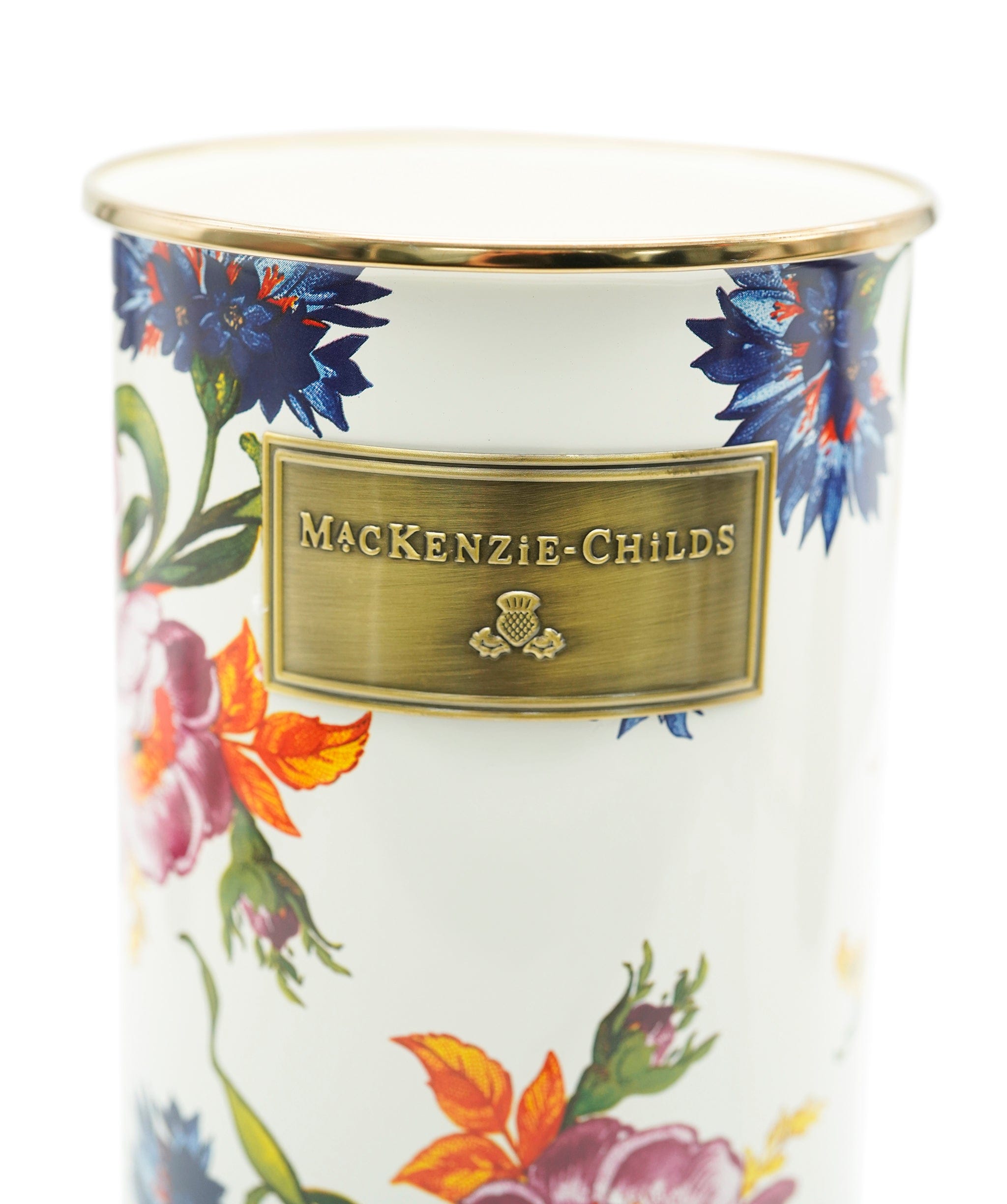 Luxury Promise MacKenzie-Childs Flower Market Utensil Holder - White ASL10128