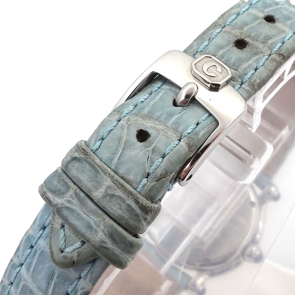 Luxury Promise Japan Chopard Happy Sport 27 8245 23 3P Diamond Women's Watch Blue Shell Quartz Chopard Happy Sport 90302231