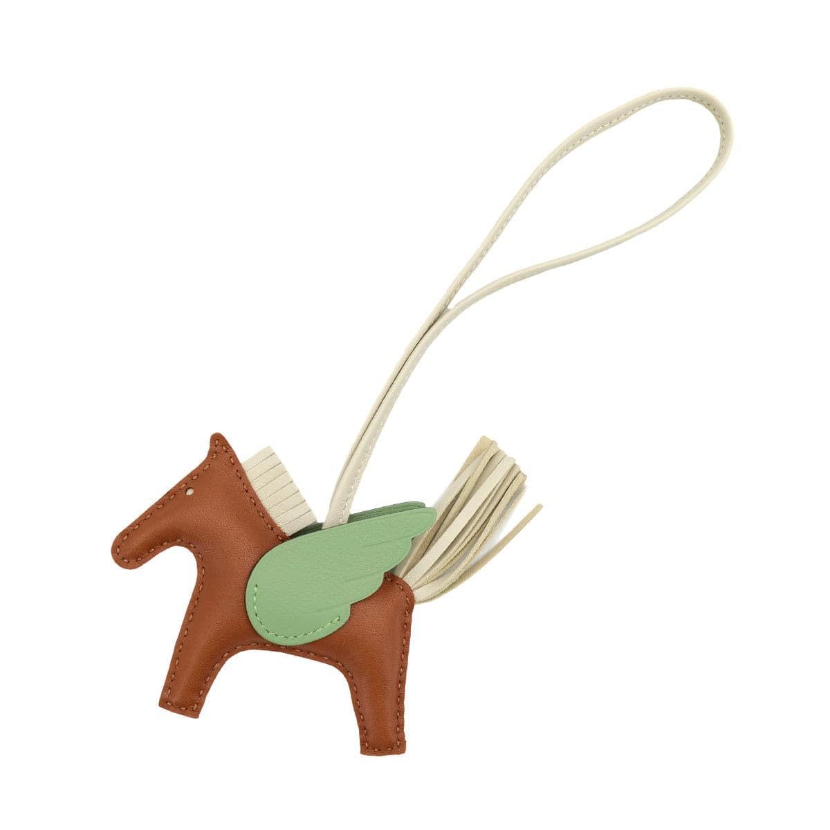 Luxury Promise Japan HERMES BAG CHARM RODEO PEGASUS PM GOLD CRAIE VERT CRIQUET B 90309187