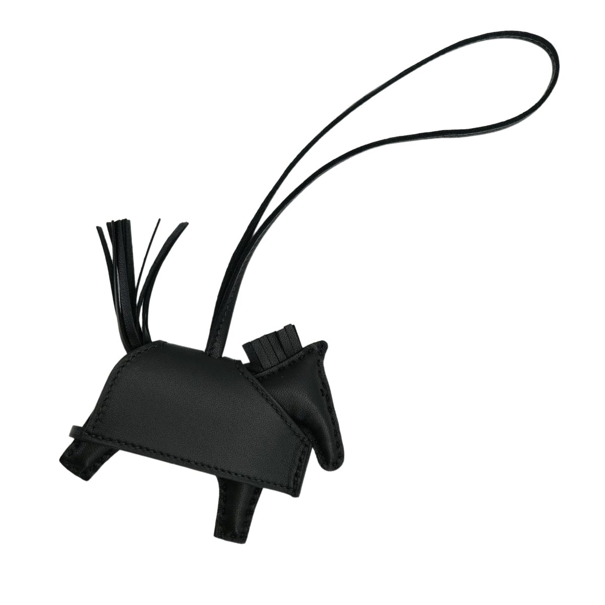 Luxury Promise Japan HERMES BAG CHARM RODEO ROBEO ROCK PM BLACK AGNEAU MILO K 90309188