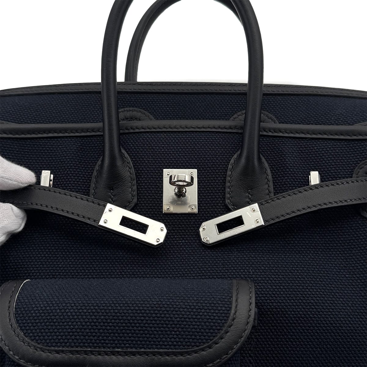 luxury promise japan HERMES BIRKIN 25 CARGO BLUE MARINE BALCK VEAU SWIFT TOILE H HAND BAG 2020 Y PALLADIUM HARDWARE 90312704
