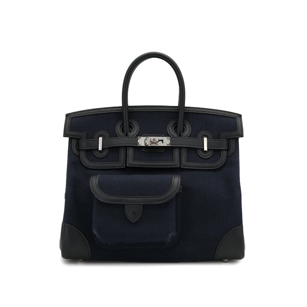 luxury promise japan HERMES BIRKIN 25 CARGO BLUE MARINE BALCK VEAU SWIFT TOILE H HAND BAG 2020 Y PALLADIUM HARDWARE 90312704
