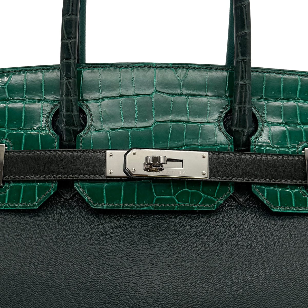 Luxury Promise Japan HERMES BIRKIN 30 PATCHWORK VERT FONCE VERT EMERALD VERT TITIEN MALACHITE ROSE AZALEE CROCODILE POROSUS CHEVRE TAURILLON CLEMENCE EPSOM EVERCOLOR SWIFT BOX CALF HAND BAG 2018 C PALLADIUM HARDWARE 90313338