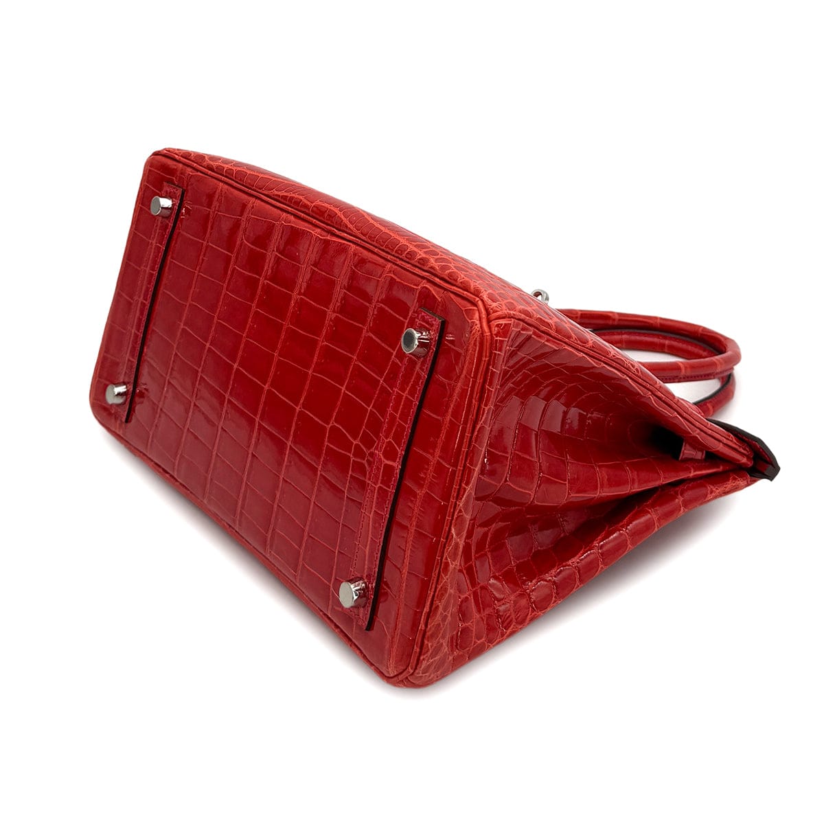 Luxury Promise Japan HERMES BIRKIN 30 ROUGE INDIEN CROCODILE NILOTICUS HAND BAG 2015 T STAMP PALLADIUM HARDWARE 90312608