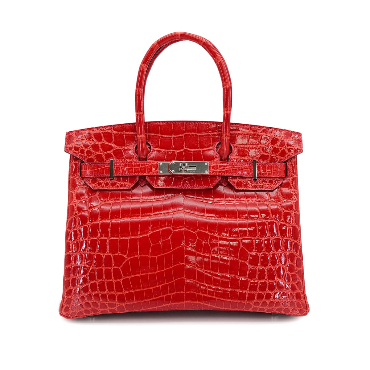 Luxury Promise Japan HERMES BIRKIN 30 ROUGE INDIEN CROCODILE NILOTICUS HAND BAG 2015 T STAMP PALLADIUM HARDWARE 90312608