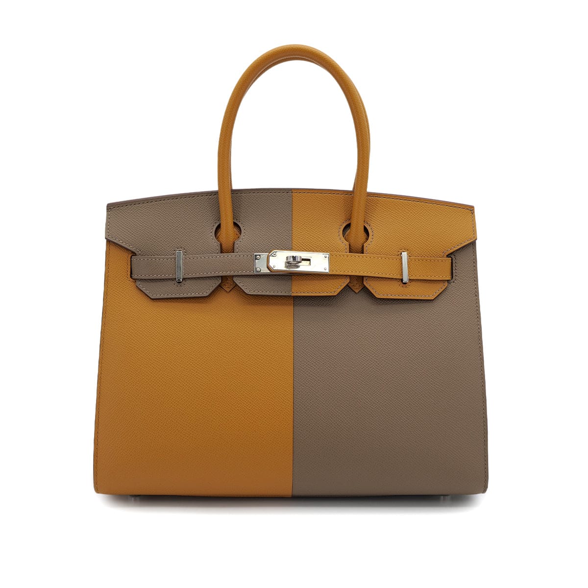 Luxury Promise Japan HERMES BIRKIN SELLIER CASAQUE 30 ETOUPE SESAME BLUE INDIGO EPSOM HAND BAG 2021 Z STAMP PALLADIUM HARDWARE 90314763