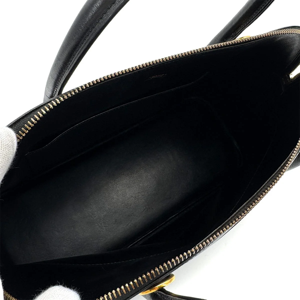 Luxury Promise Japan HERMES BOLIDE 35 BLACK VEAU GULLIVER HAND SHOULDER BAG 1994 CIRCLE X GOLD HARDWARE 90323091