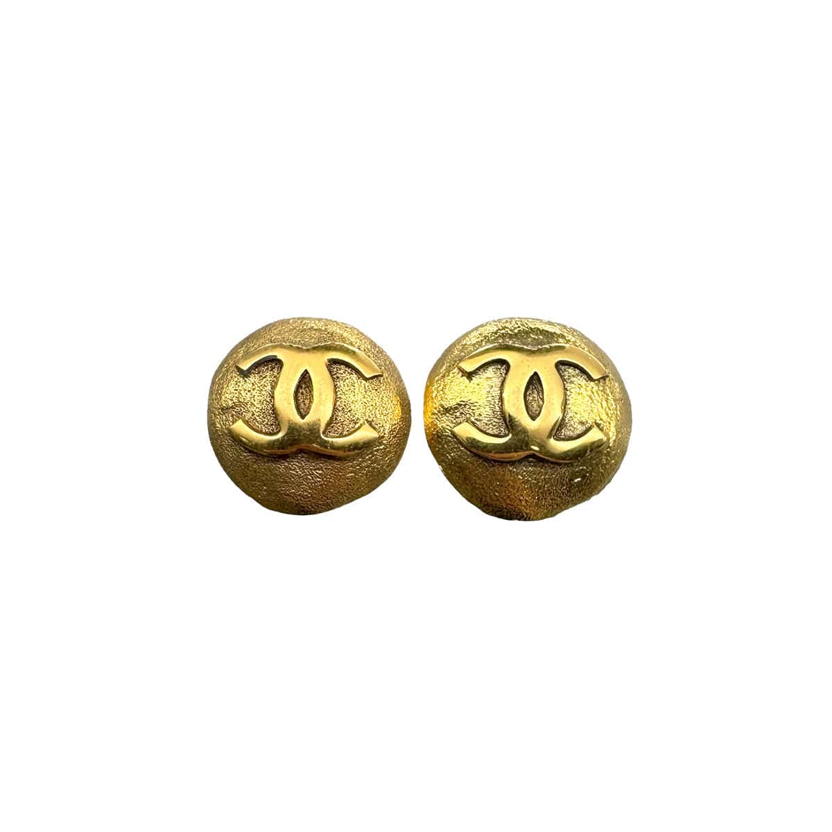 Luxury Promise Japan VINTAGE CHANEL EARRINGS ROUND COCOMARK GOLD ACCESSORY 29 90313678