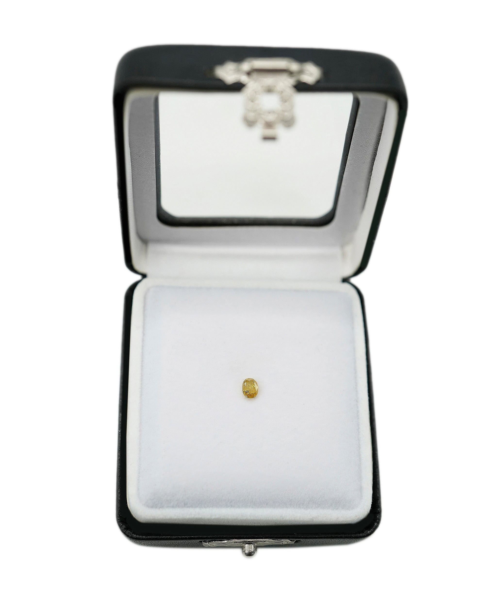 Luxury Promise 0.38ct YELLOW OVAL Rough Cut Diamond