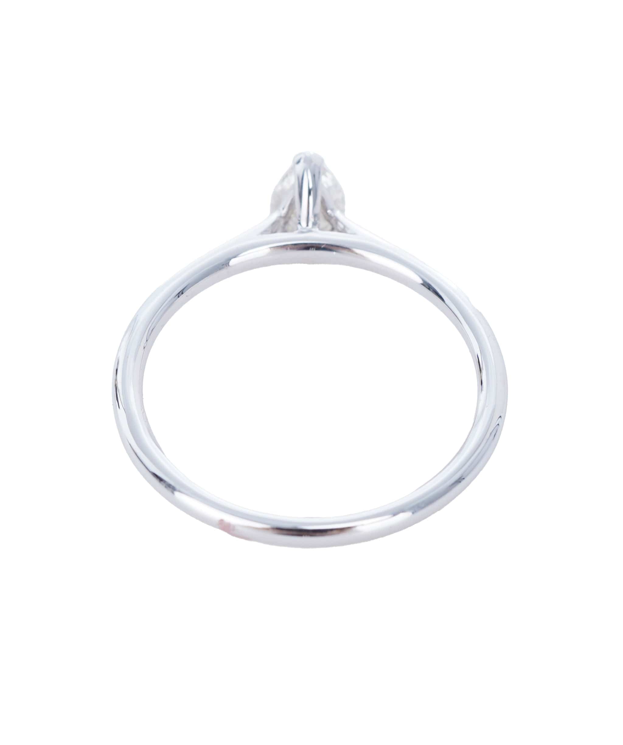 Luxury Promise 0.4 CT PEAR WHITE WHITE GOLD RING SIZE M ANL-S22-5