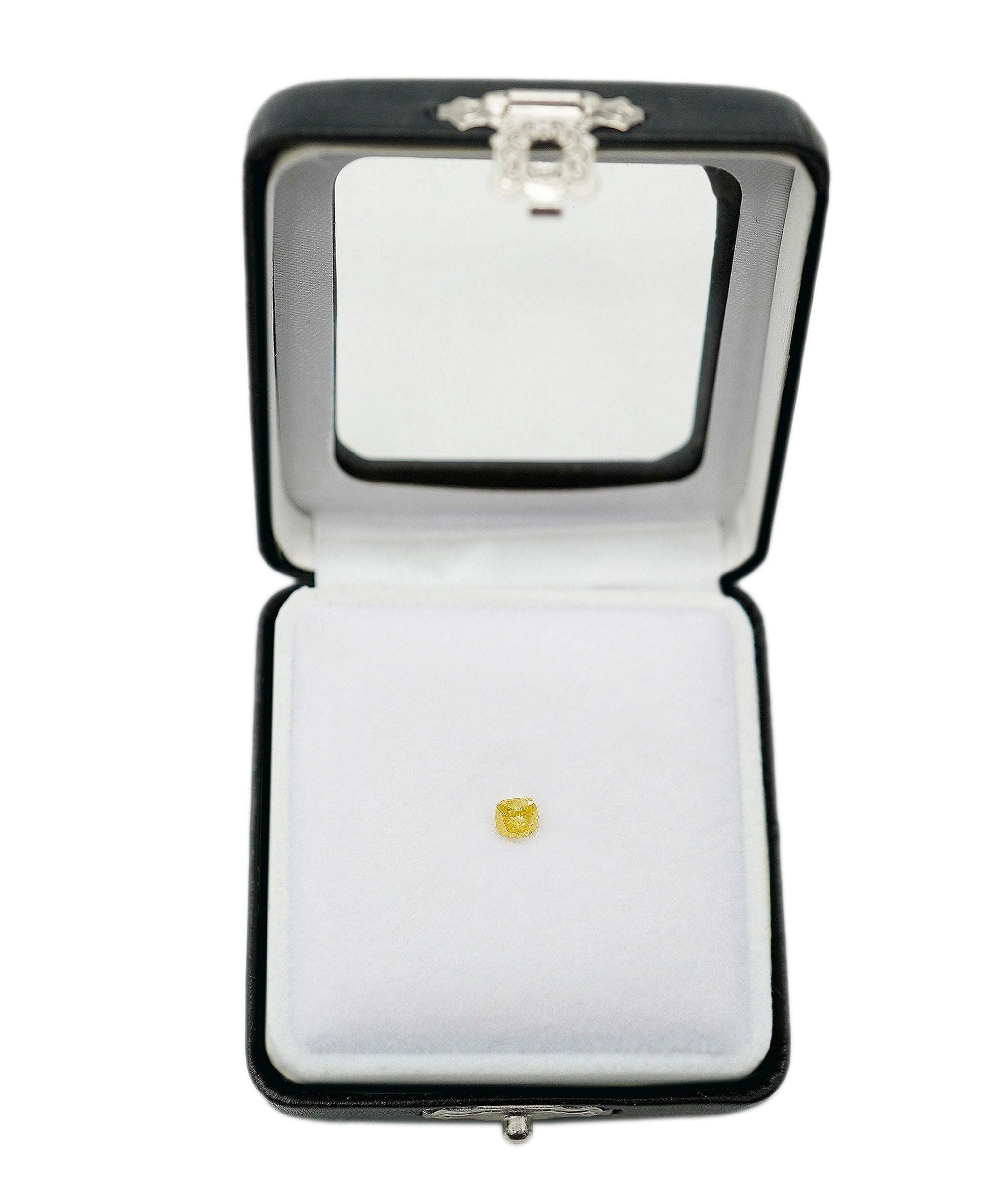 Luxury Promise 0.49ct YELLOW CUSHION Rough Cut Diamond