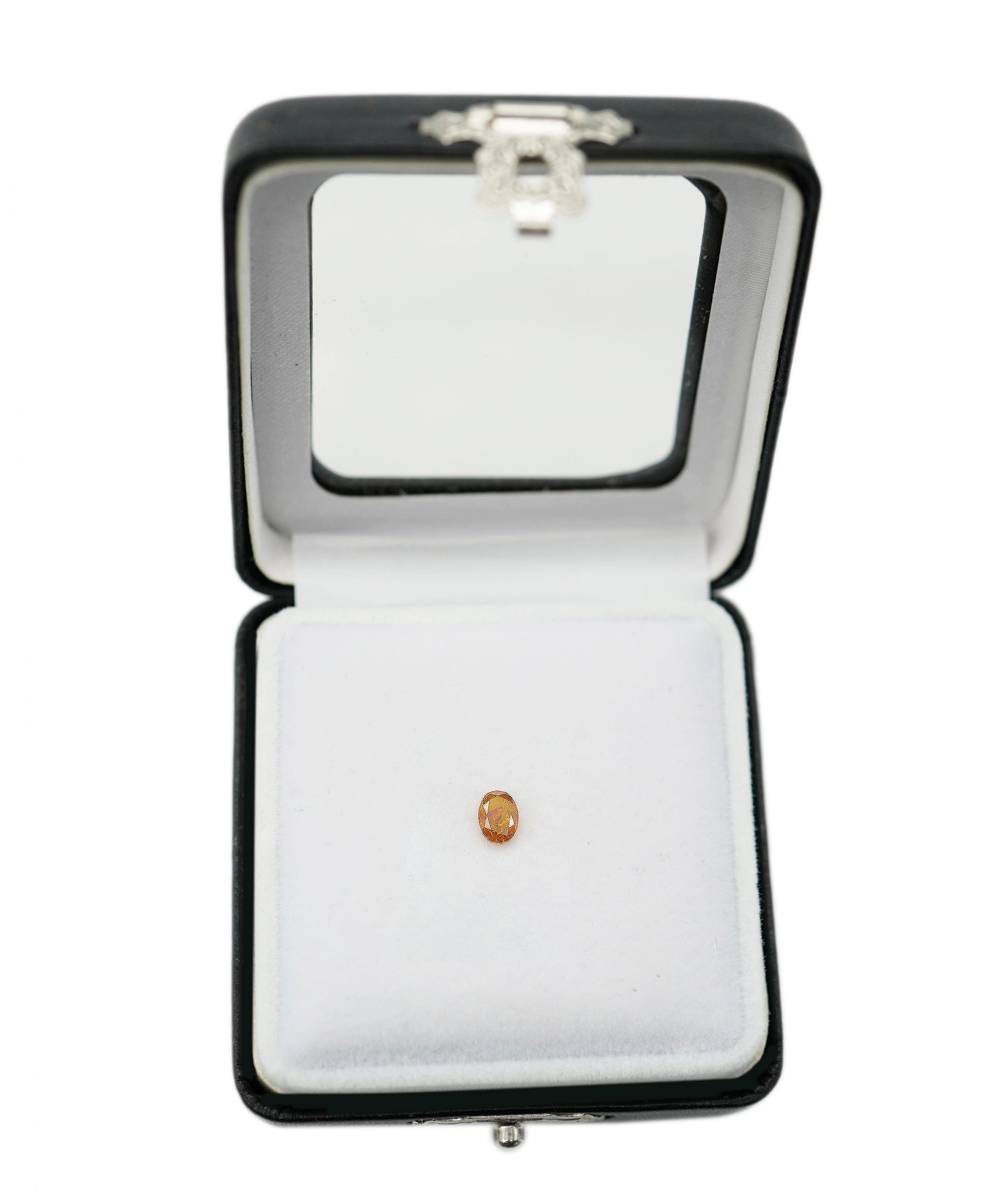 Luxury Promise 0.51ct ORANGE OVAL Rough Cut Diamond