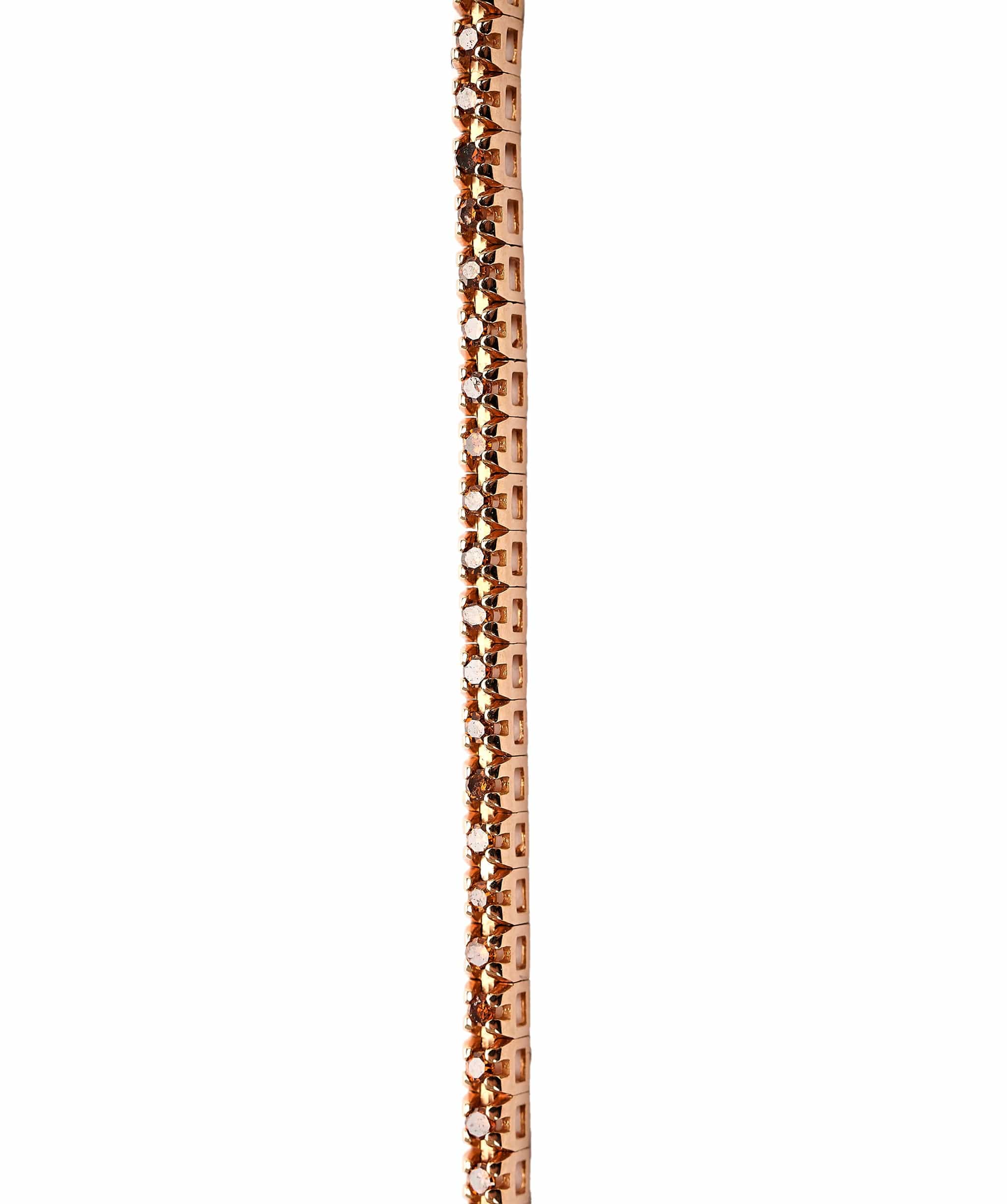 Luxury Promise 0.53 CT ROUND CONGAC TENNIS BRACELET ROSE GOLD ANL-S22-22