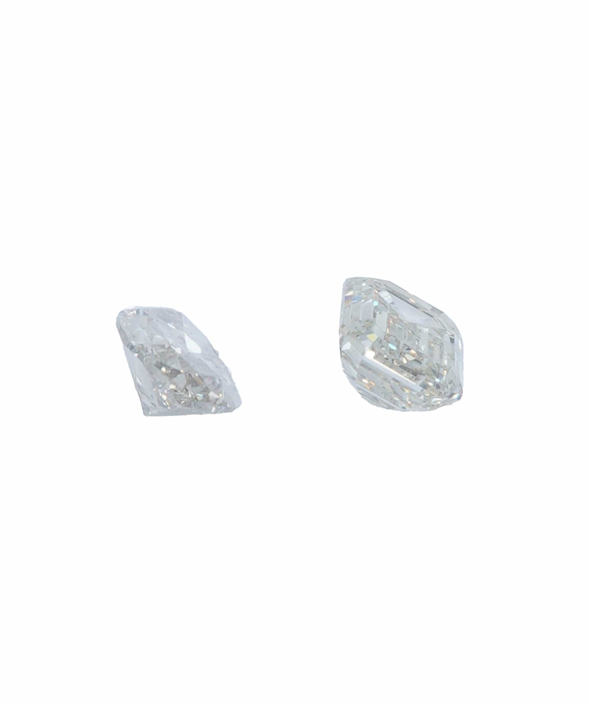 Luxury Promise 0.58 ct MARQUISE & EMERALD NATURAL FANCY GREY DIAMOND SET OF 2 ANL-S20-34