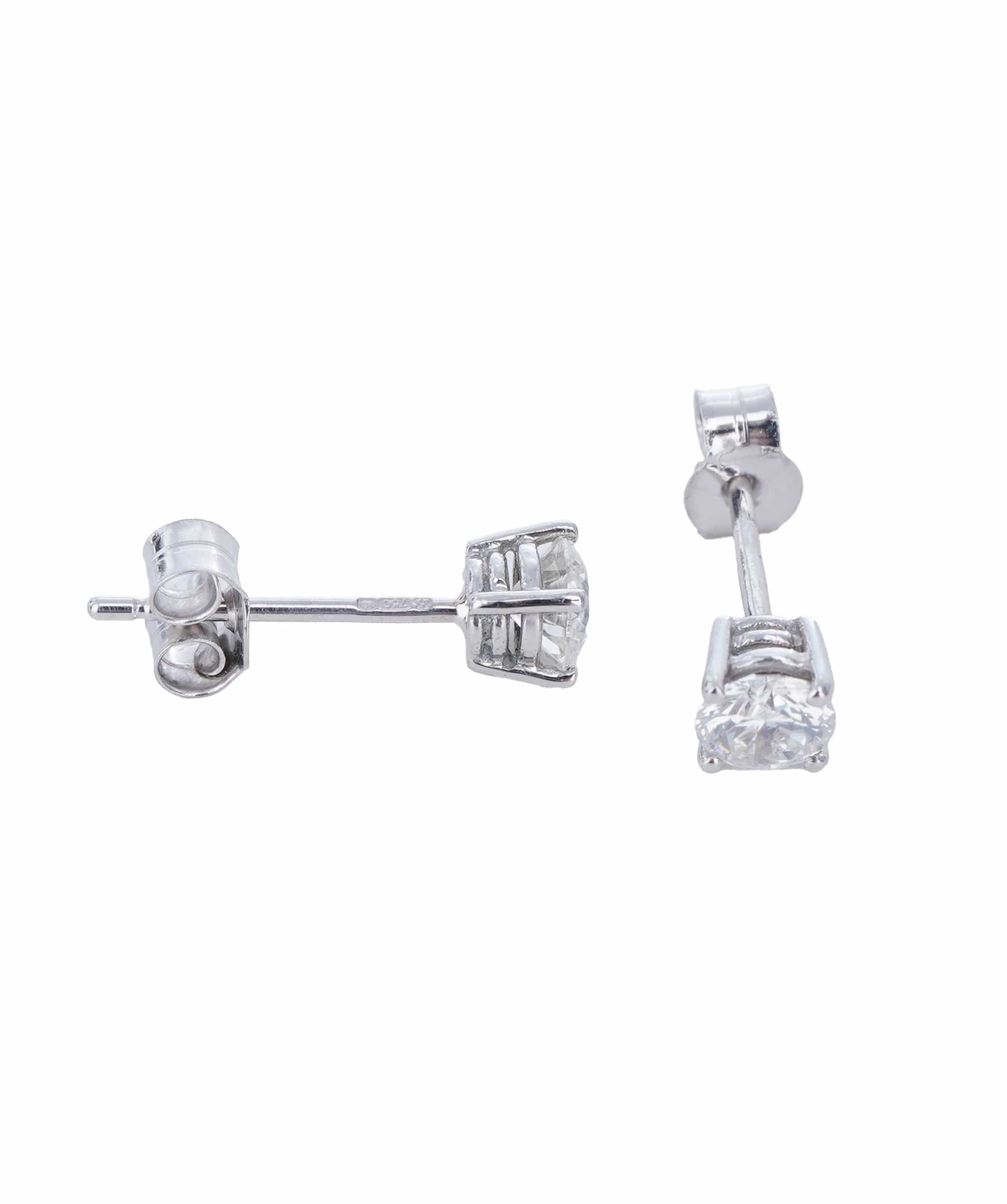 Luxury Promise 0.62 ct ROUND DIAMOND WHITE GOLD EARRINGS ANL-S21-10