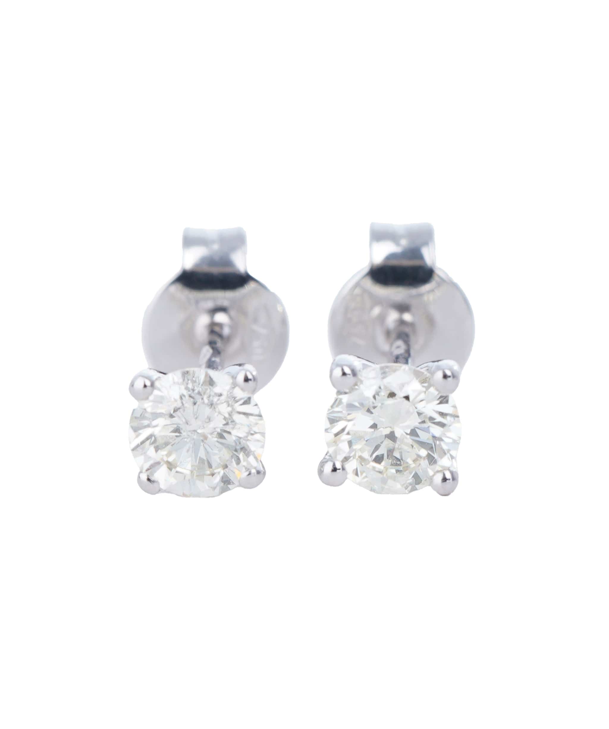 Luxury Promise 0.63 ct ROUND DIAMOND WG   COMMERCIAL EARRINGS ANL-S21-14