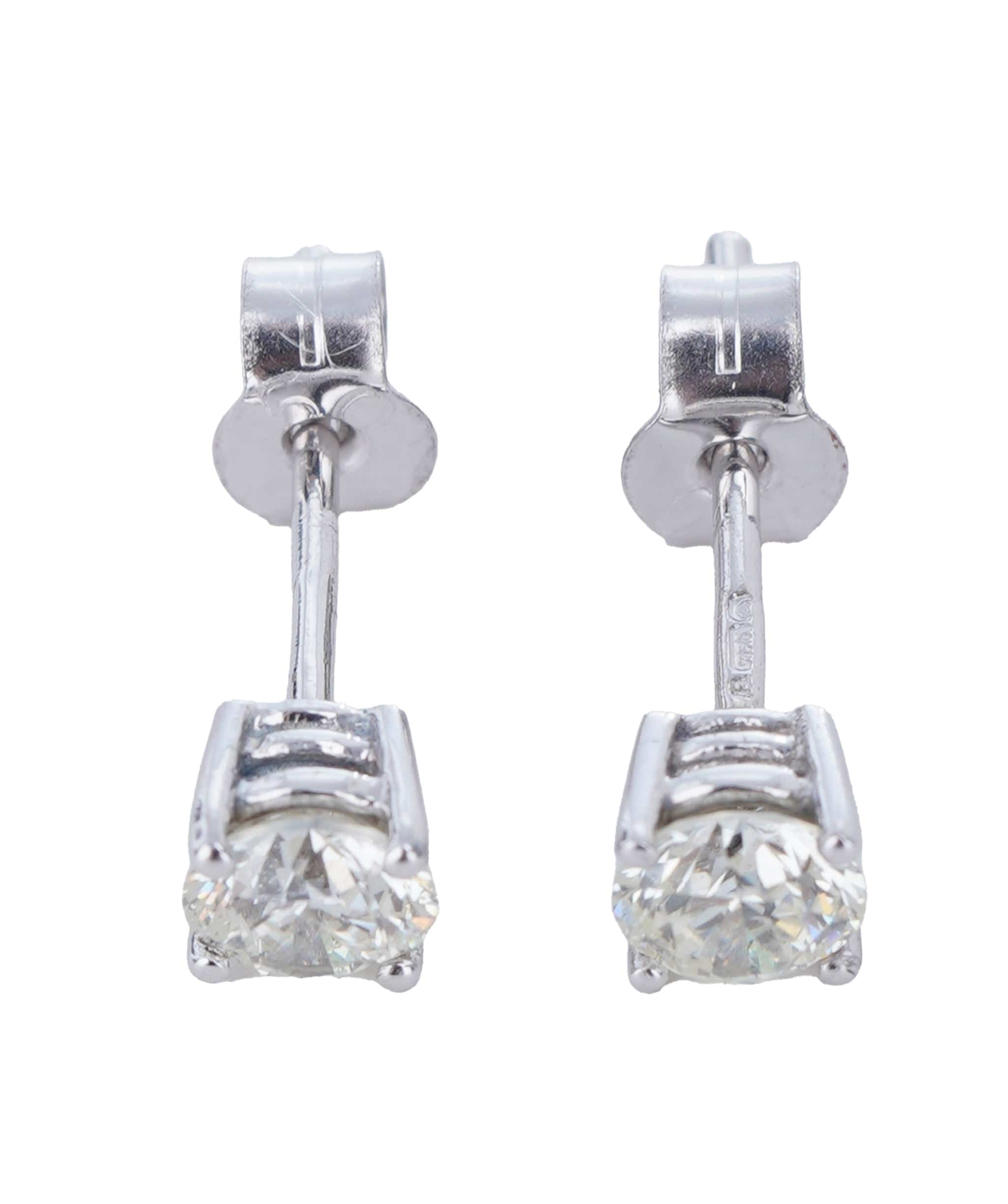 Luxury Promise 0.63 ct ROUND DIAMOND WHITE GOLD EARRINGS ANL-S21-11