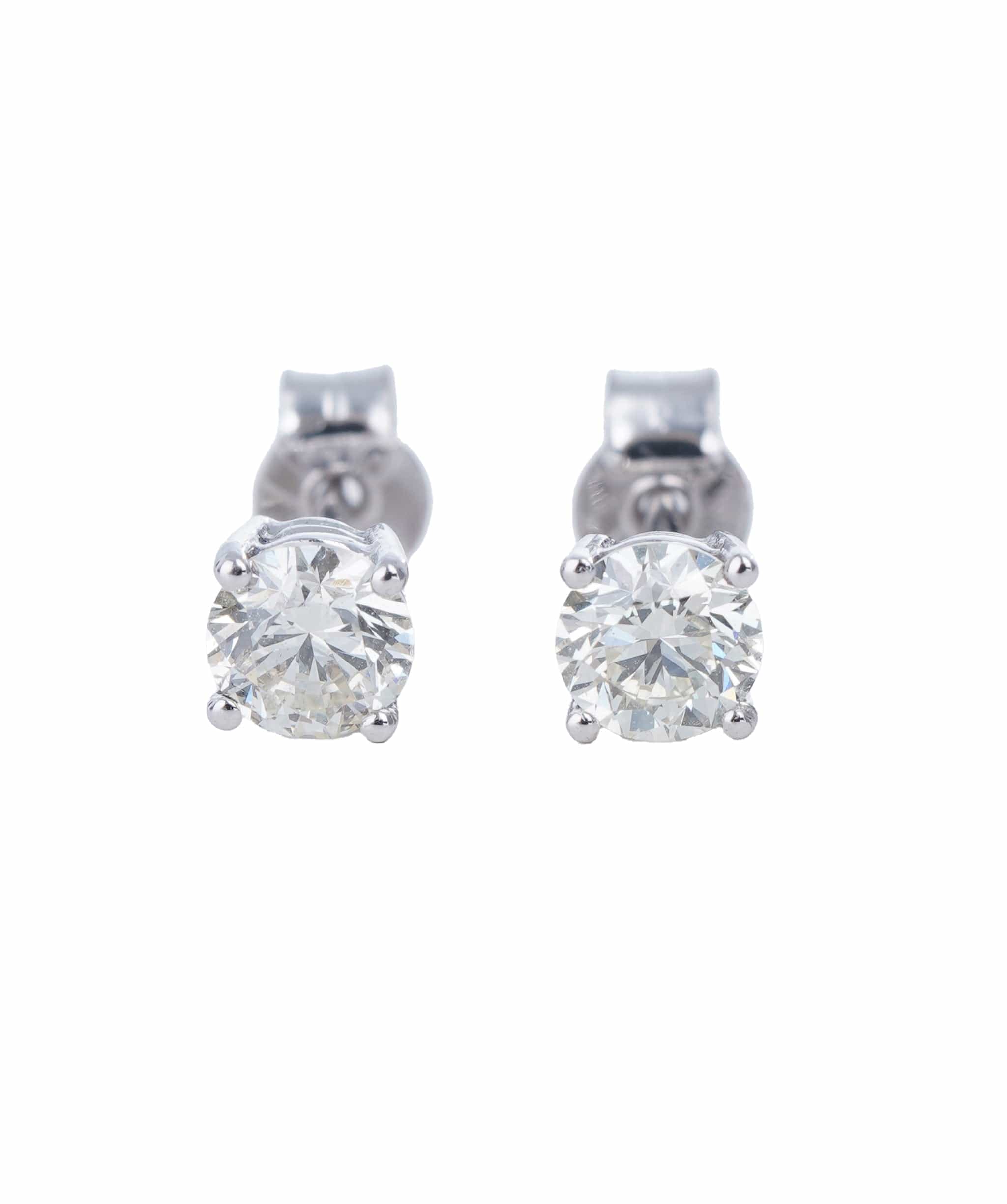 Luxury Promise 0.63 ct ROUND DIAMOND WHITE GOLD EARRINGS ANL-S21-11