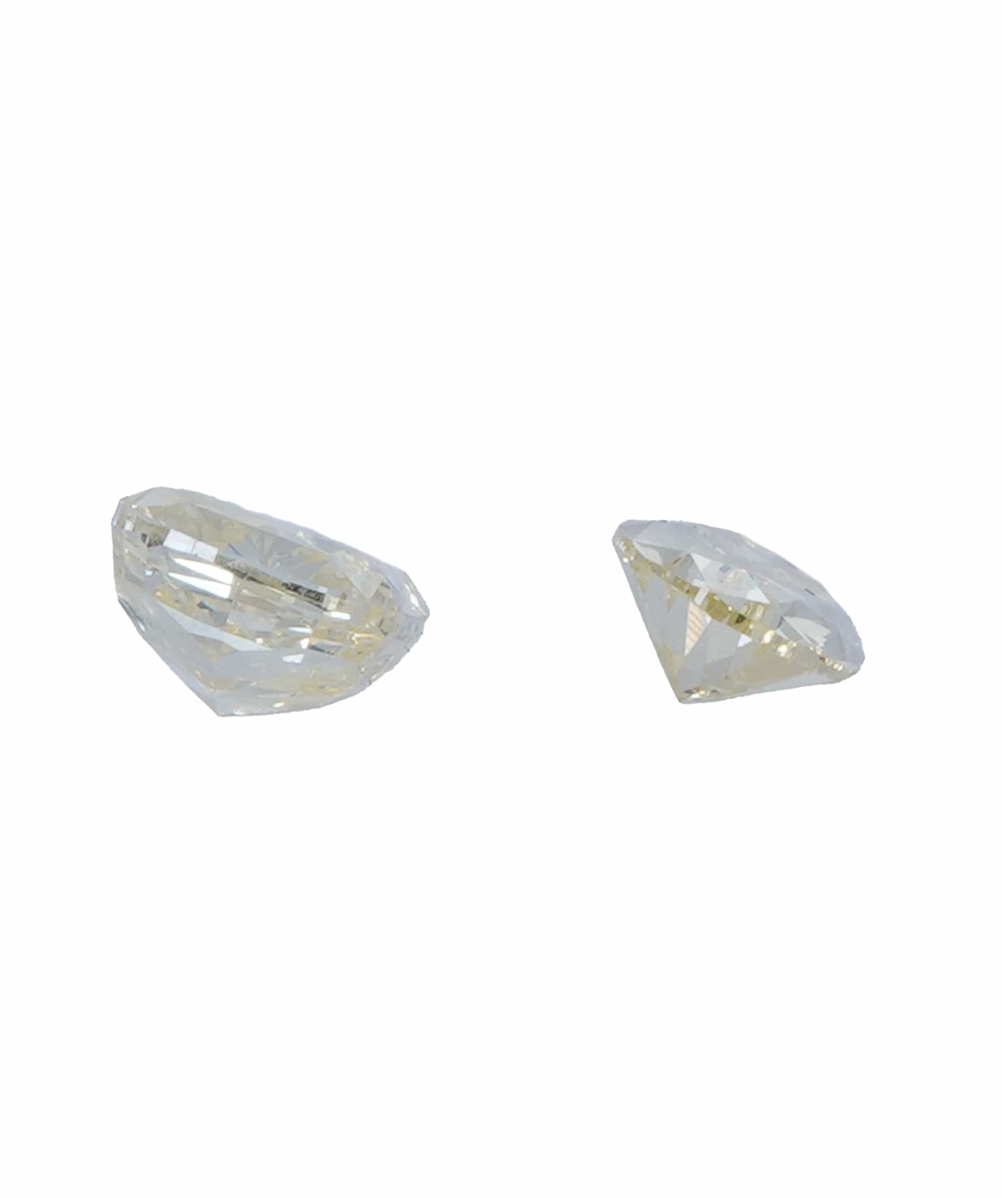 Luxury Promise 0.67 ct PEAR& CUSHION NATURAL YELLOW DIAMOND SET OF 2 ANL-S20-31