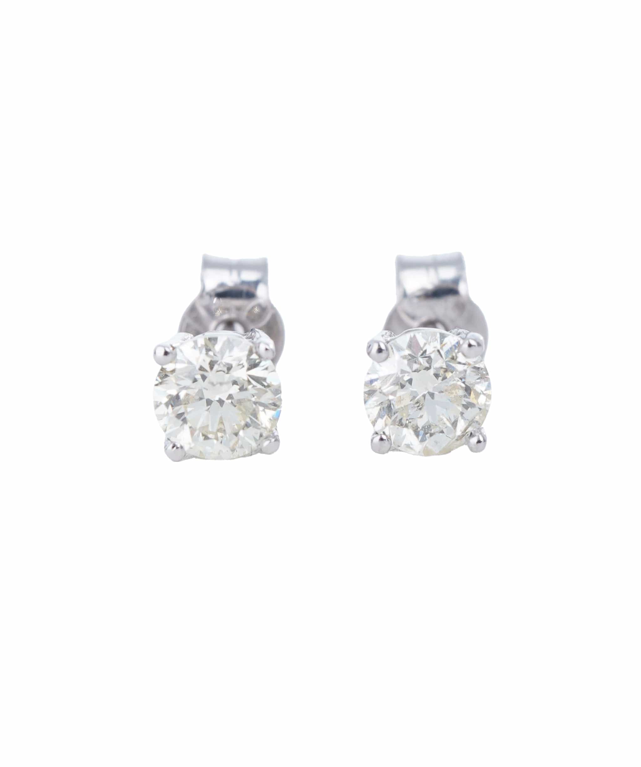 Luxury Promise 0.74 ct ROUND DIAMOND WG   COMMERCIAL EARRINGS ANL-S21-13