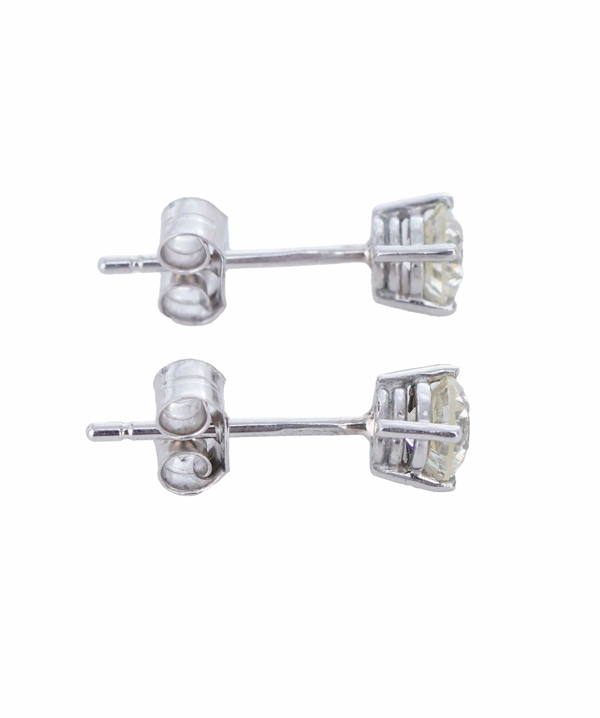 Luxury Promise 0.74 ct ROUND DIAMOND WG   COMMERCIAL EARRINGS ANL-S21-13