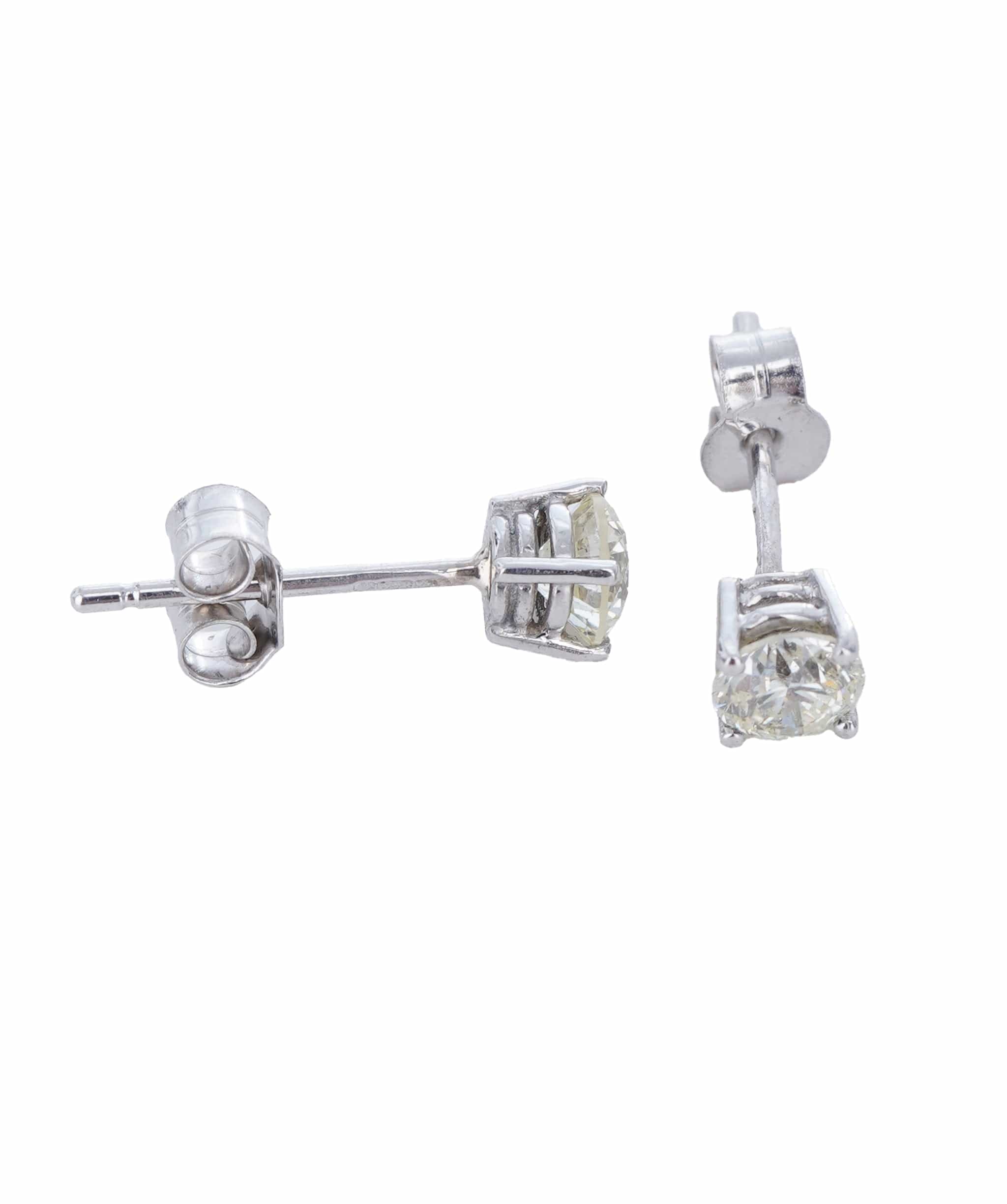 Luxury Promise 0.74 ct ROUND DIAMOND WG   COMMERCIAL EARRINGS ANL-S21-13