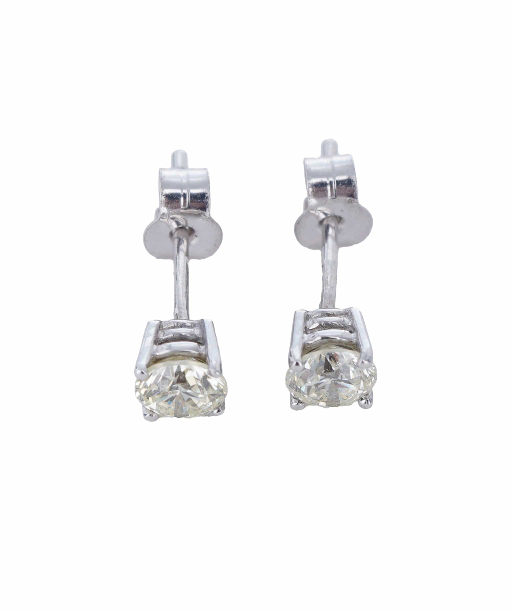 Luxury Promise 0.74 ct ROUND DIAMOND WG   COMMERCIAL EARRINGS ANL-S21-13