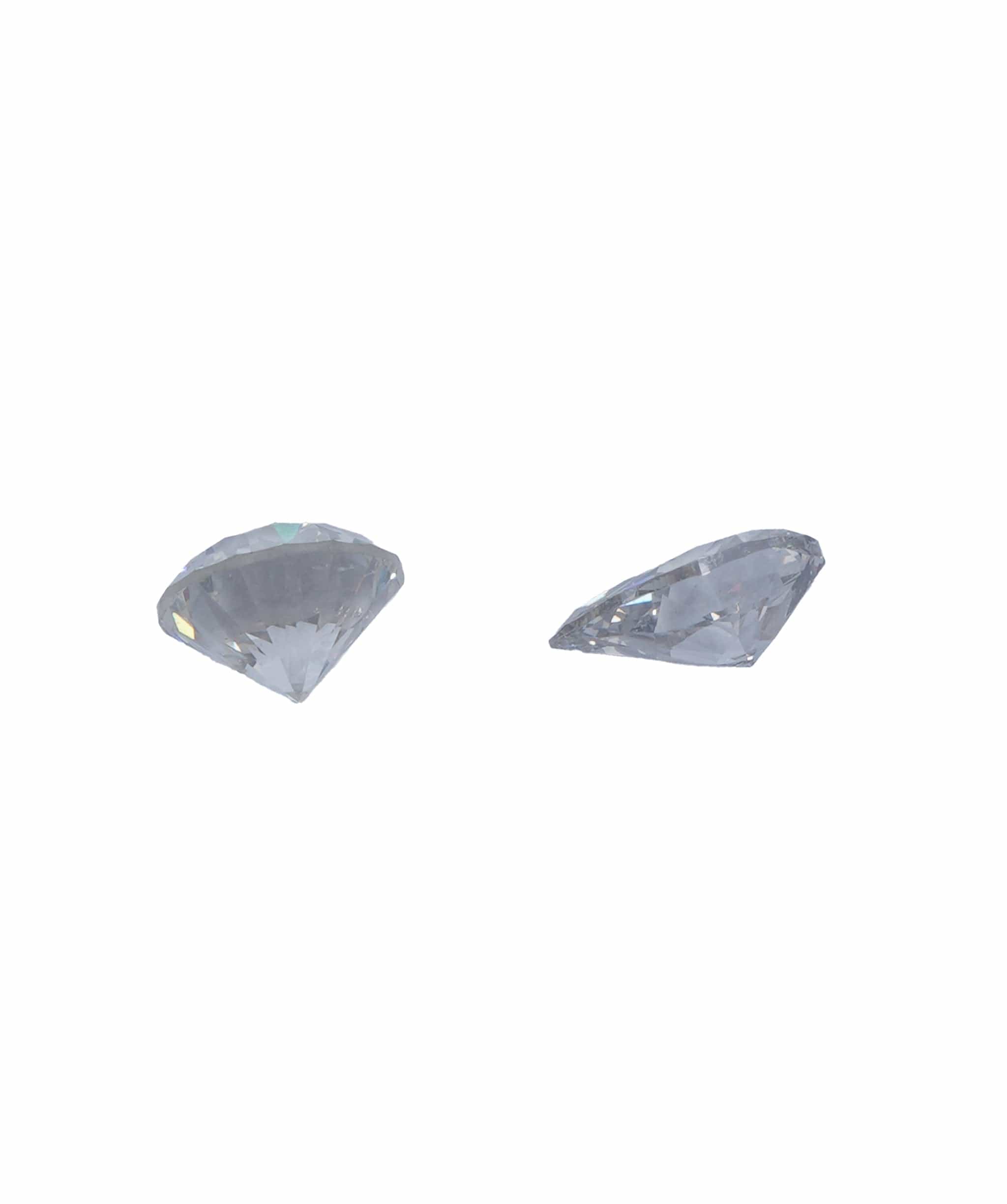 Luxury Promise 0.82 ct ROUND & PEAR NATURAL FANCY GREY DIAMOND SET OF 2 ANL-S20-42