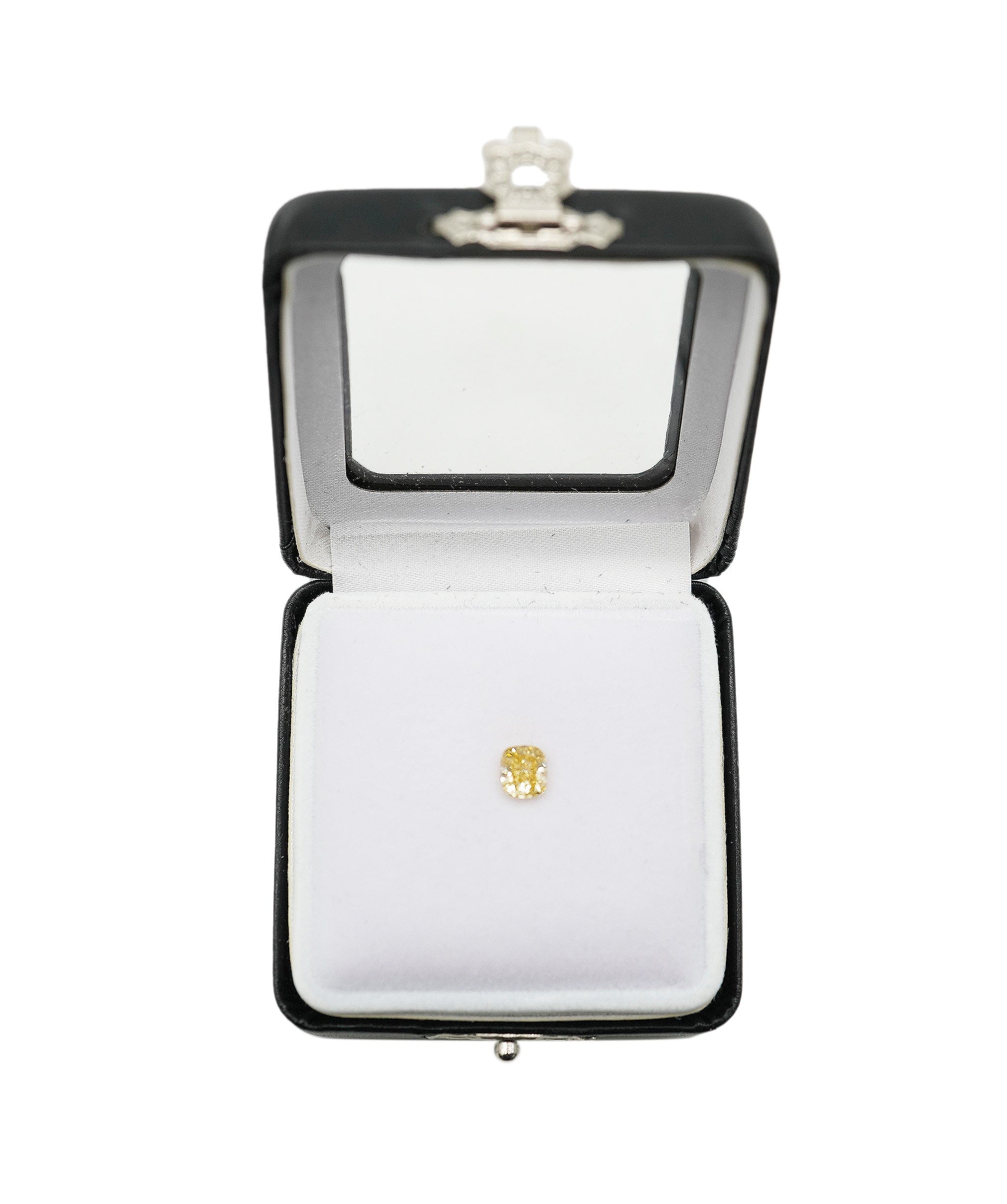 Luxury Promise 1.06 ct SQUARE CUSHION NATURAL FANCY YELLOW DIAMOND ANL-S18-10