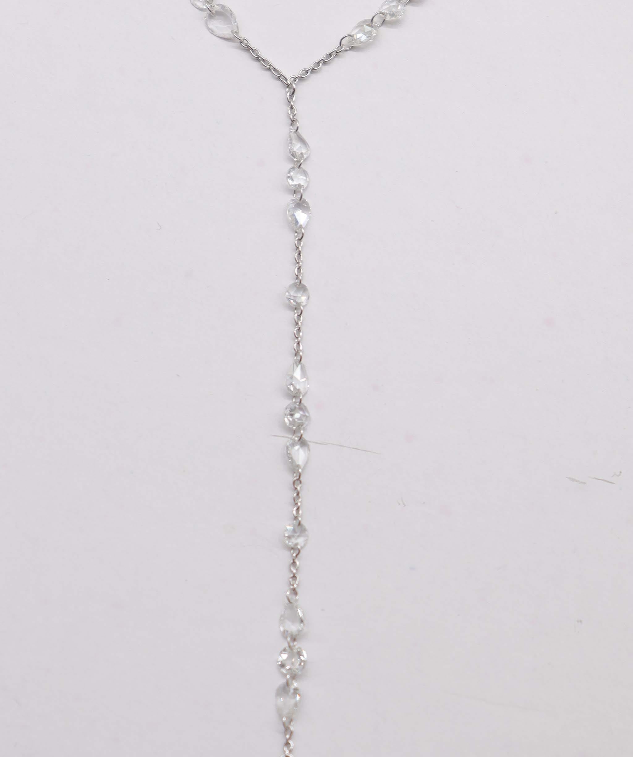 Luxury Promise 1.41ct WHITE PEAR ROSECUT BRACELET B3447