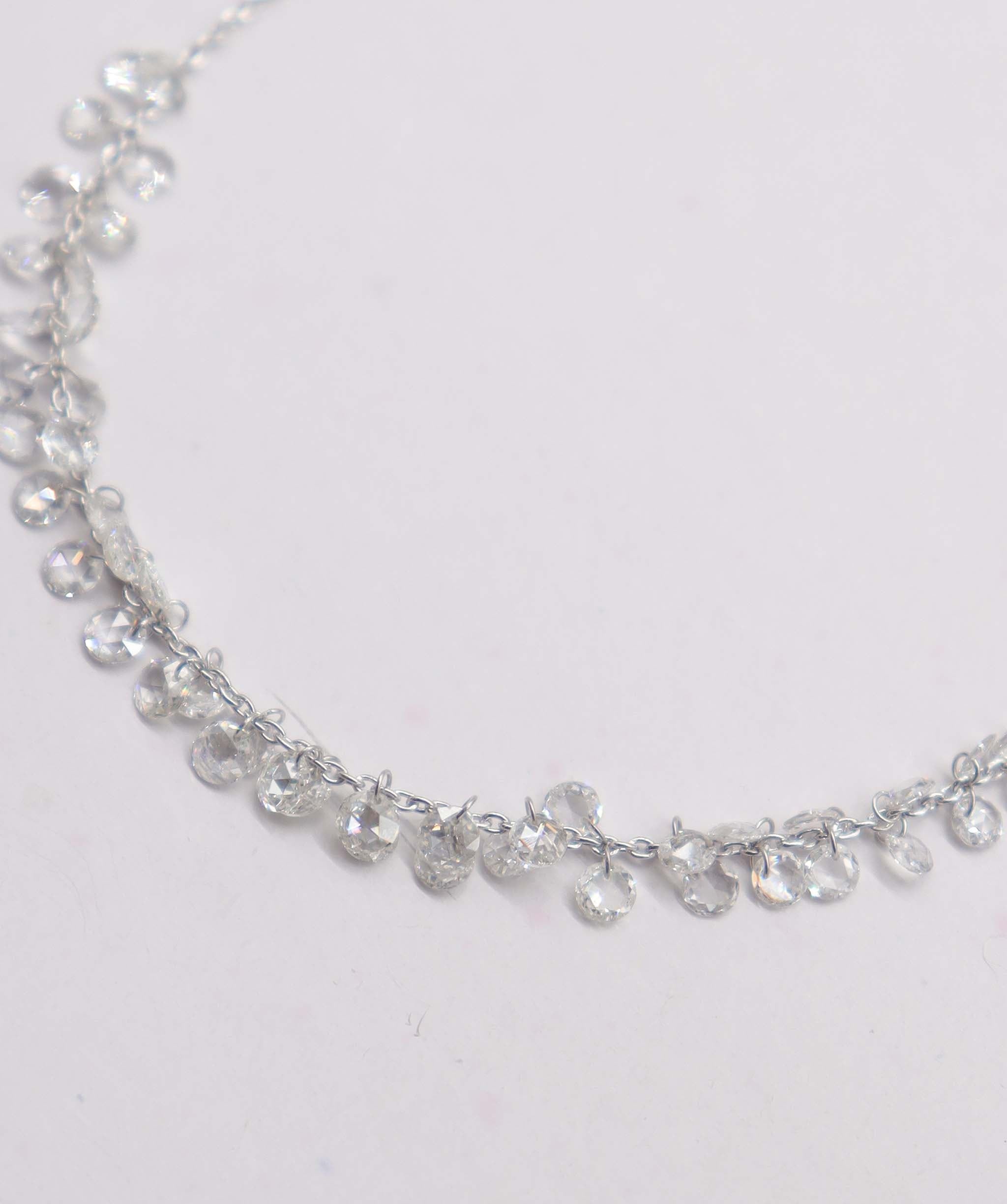 Luxury Promise 1.90ct WHITE ROSECUT BRACELET B3435