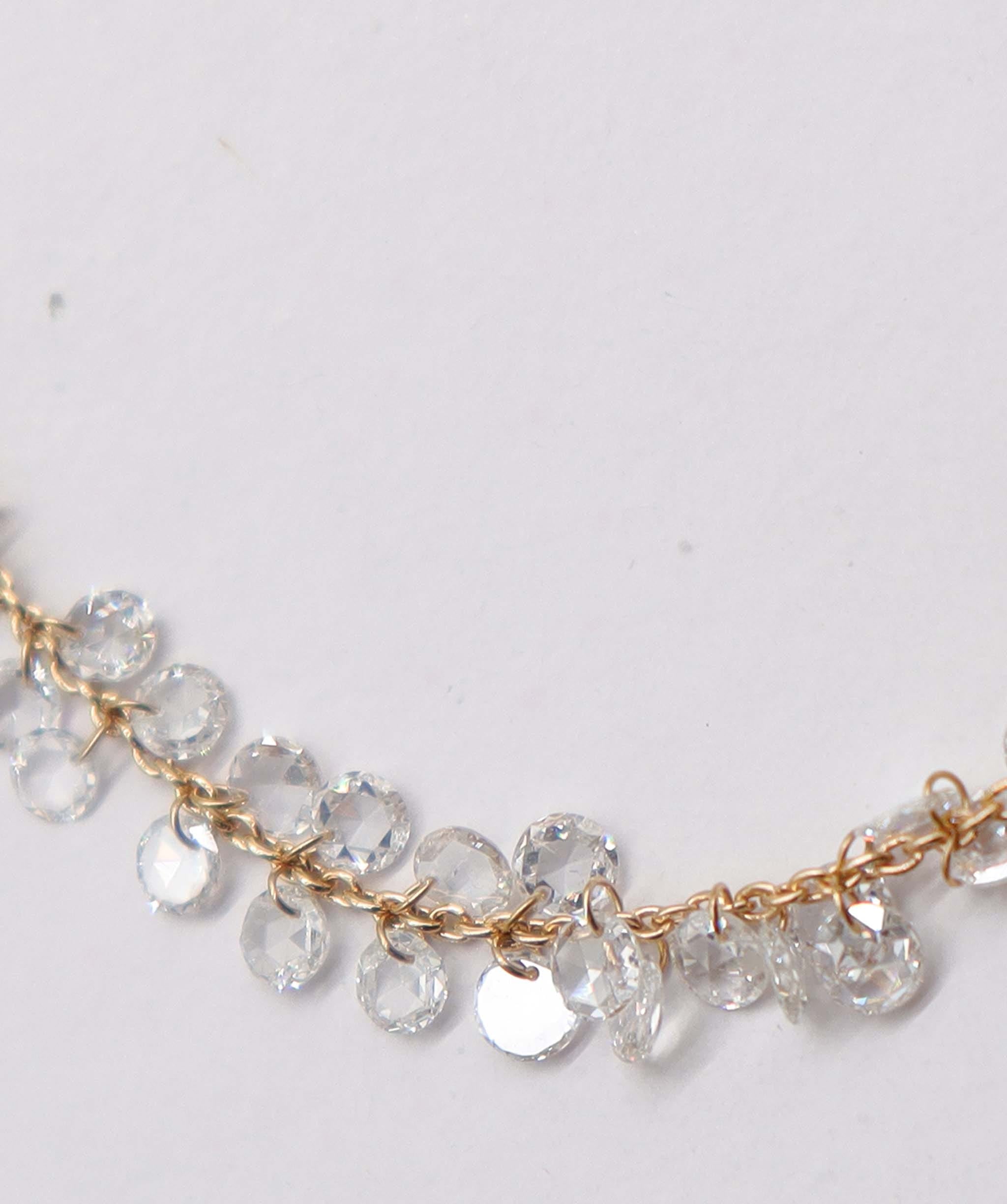 Luxury Promise 2.60ct WHITE ROSECUT BRACELET B3434