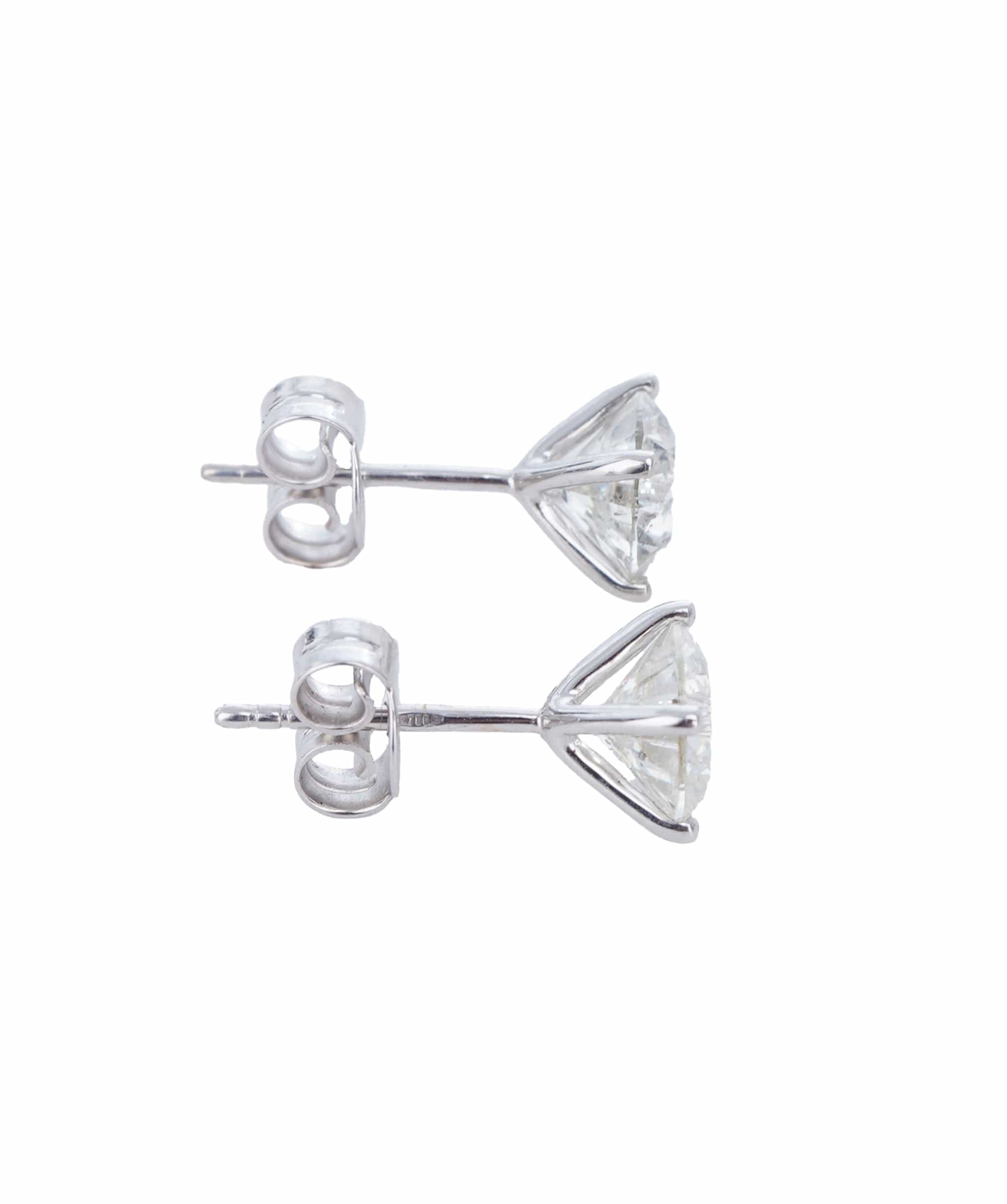 Luxury Promise 2 ct ROUND DIAMOND WG MARTINI EARRINGS ANL-S21-15