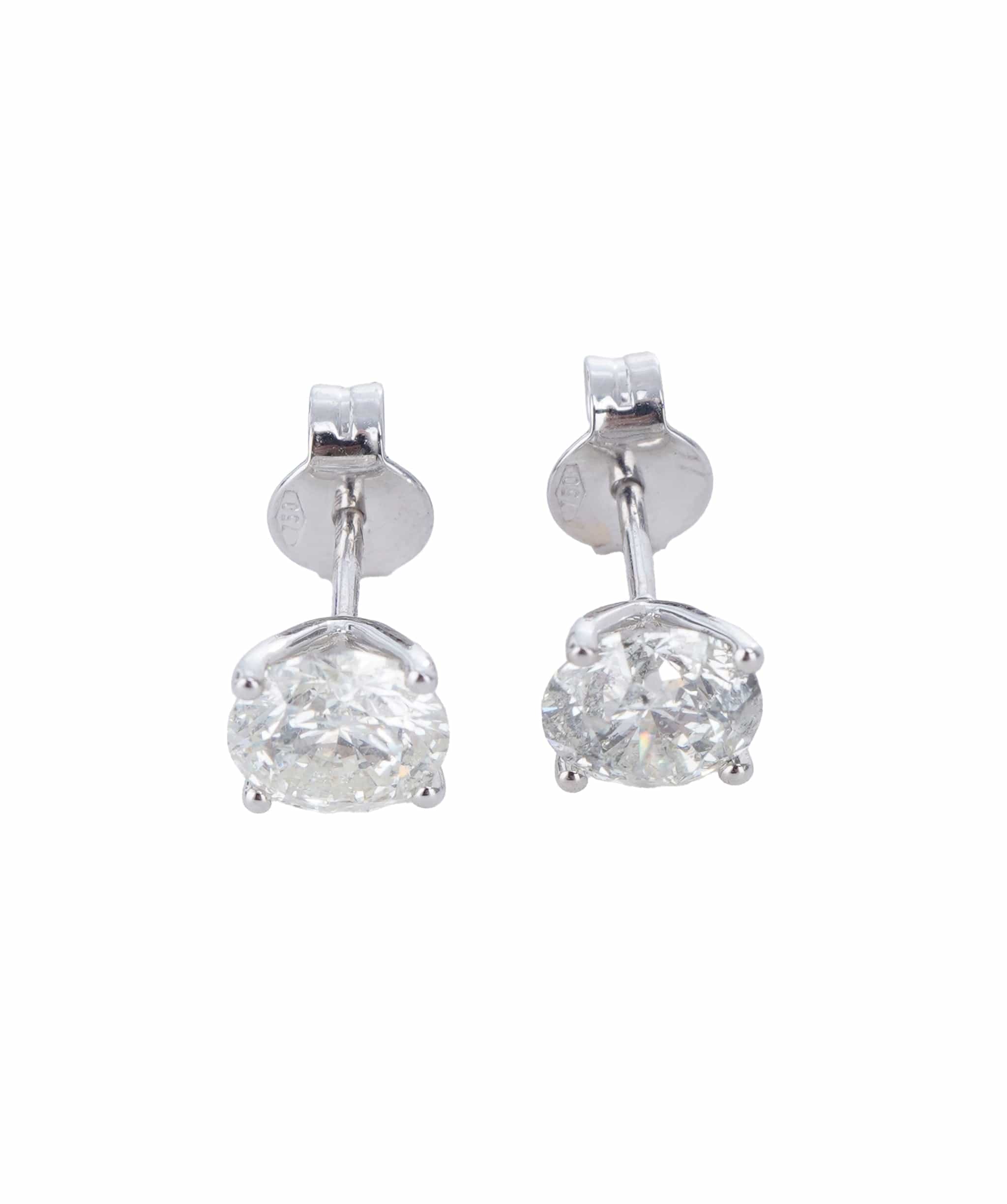 Luxury Promise 2 ct ROUND DIAMOND WG MARTINI EARRINGS ANL-S21-15