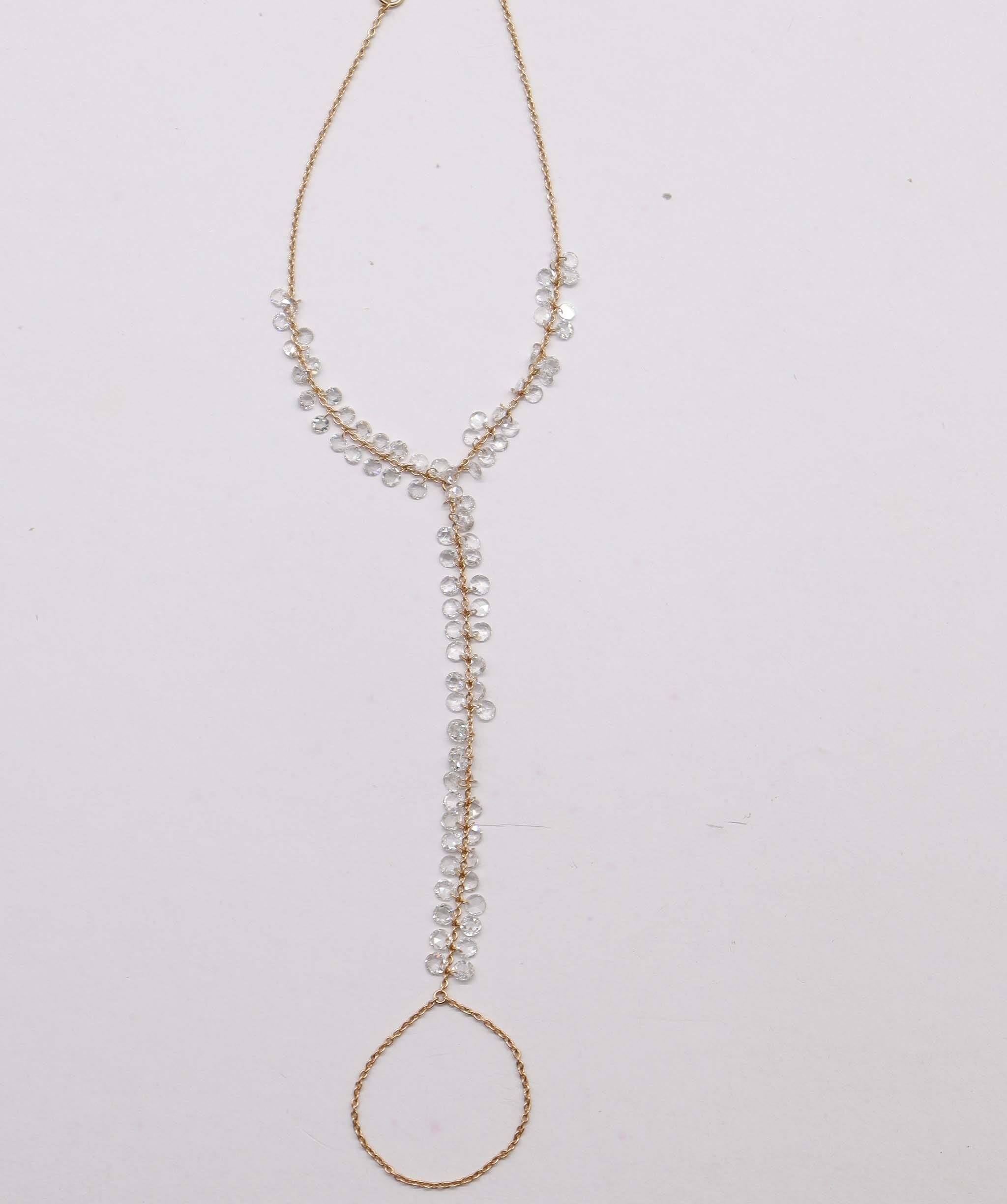 Luxury Promise 3.50ct WHITE ROSECUT BRACELET B3433