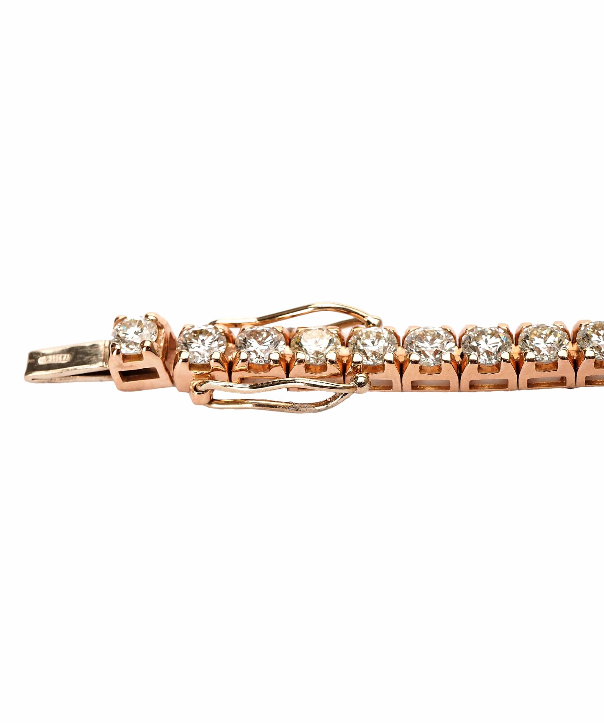 Luxury Promise 5.61 CT ROUND WHITE TENNIS BRACELET ROSE GOLD ANL-S22-18