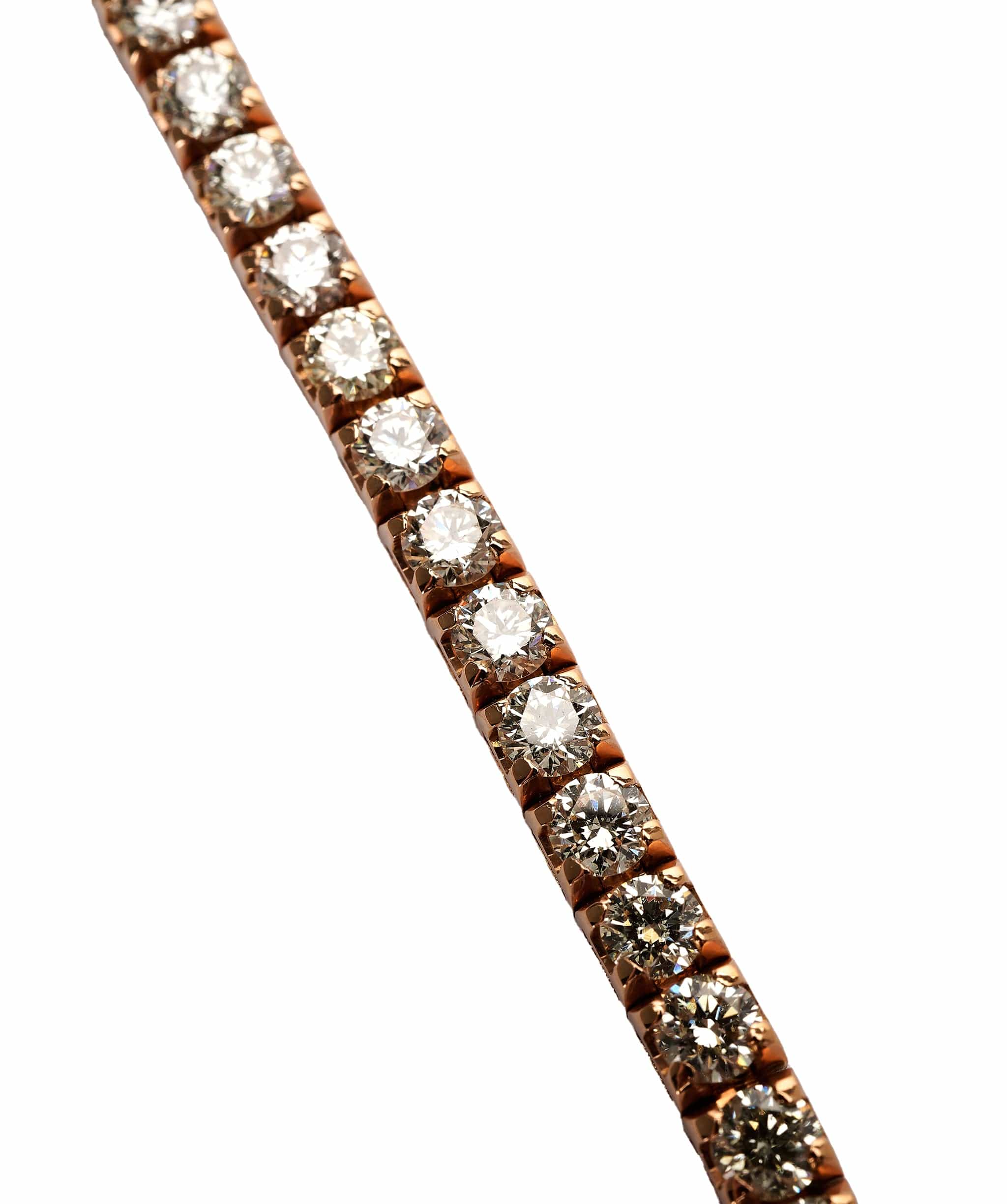 Luxury Promise 5.61 CT ROUND WHITE TENNIS BRACELET ROSE GOLD ANL-S22-18