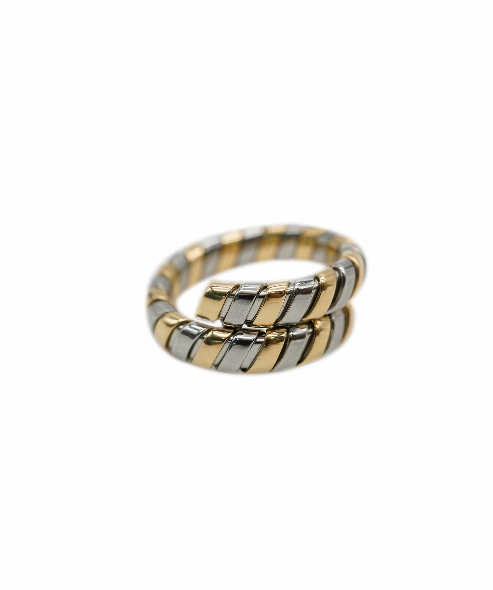 Luxury Promise Bulgari Tubogas Bi-coloured Coil Ring AVC1921