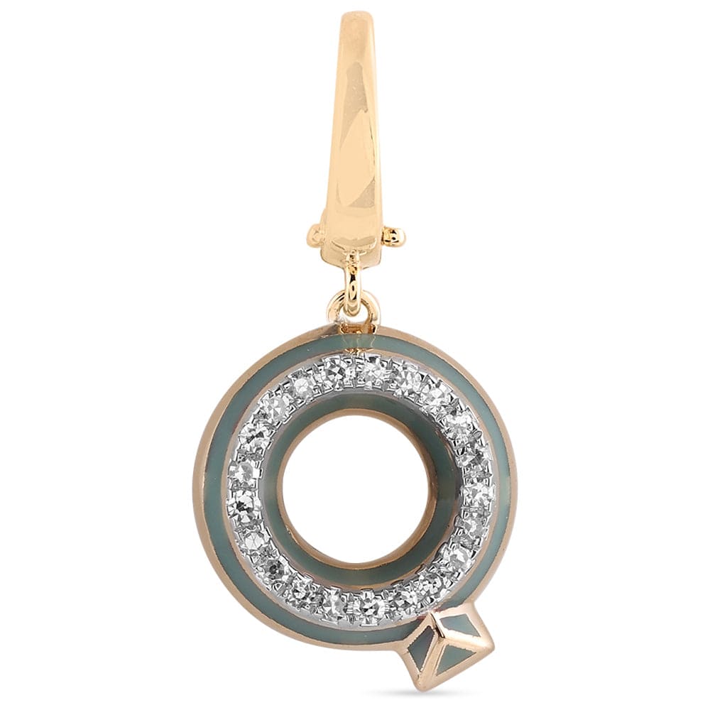 Luxury Promise Ceramic Alphabet charm RDCH0031GG-Q RDCH0031GG-Q