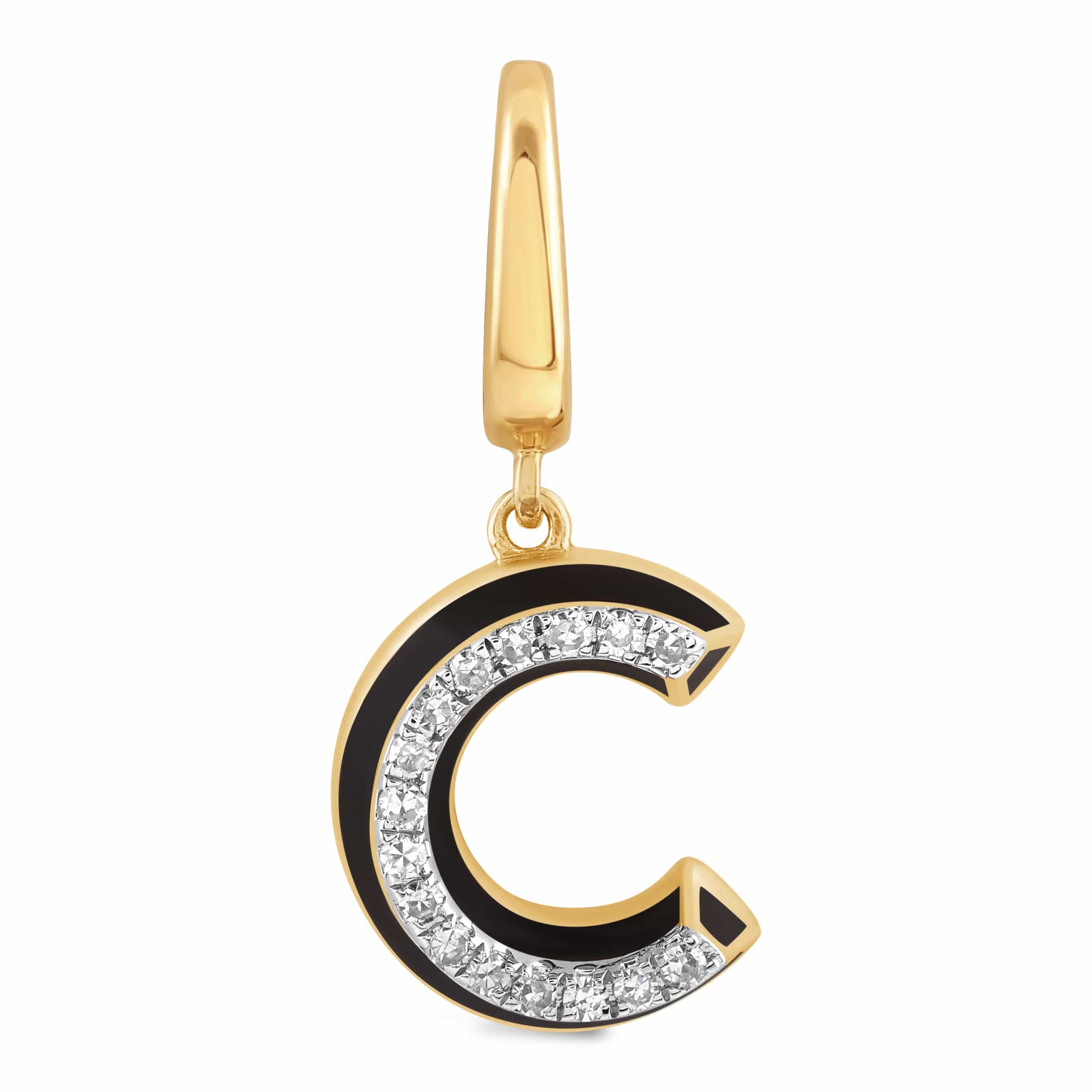 Luxury Promise Ceramic Alphabet charm RDCH0031PB-C RDCH0031PB-C