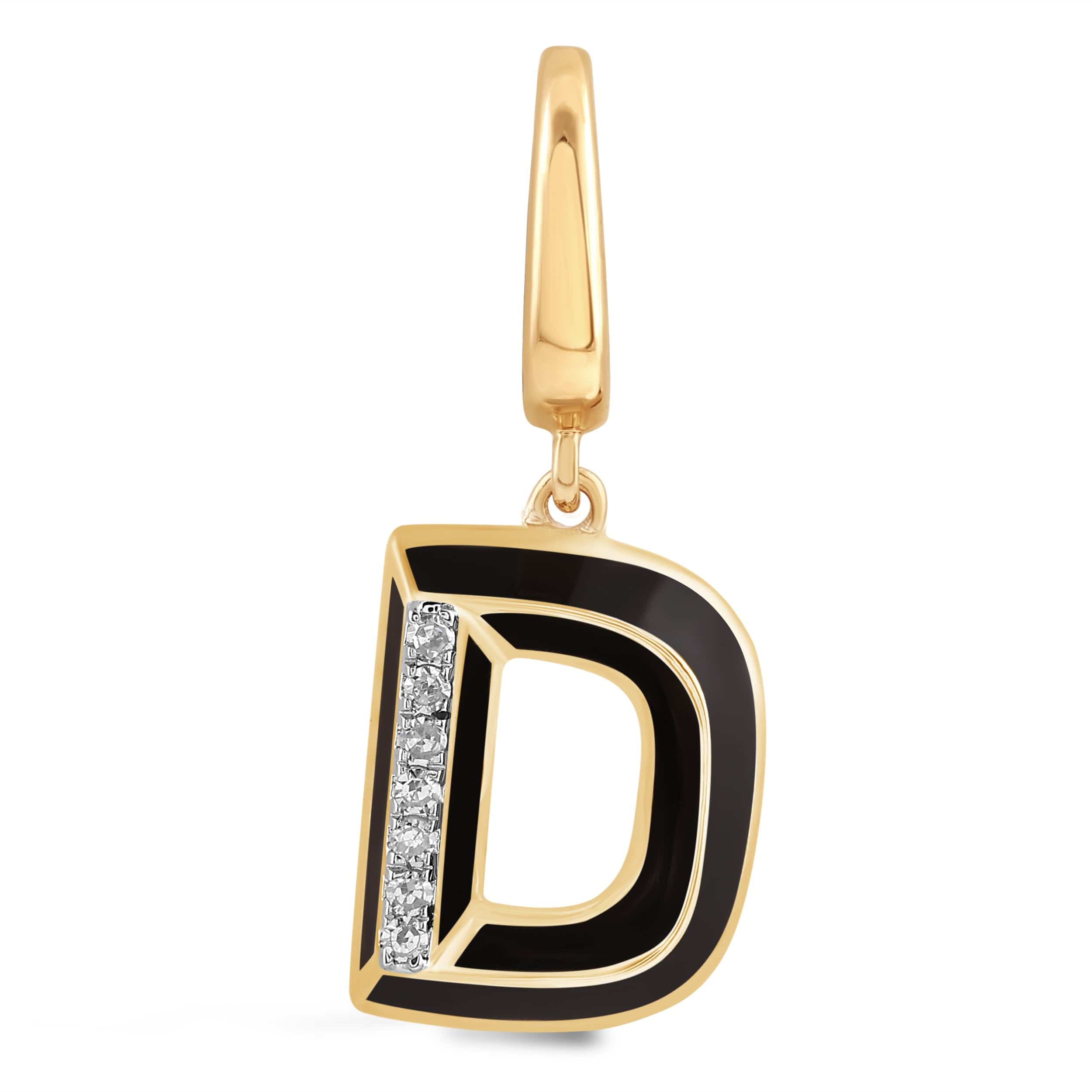 Luxury Promise Ceramic Alphabet charm RDCH0031PB-D RDCH0031PB-D