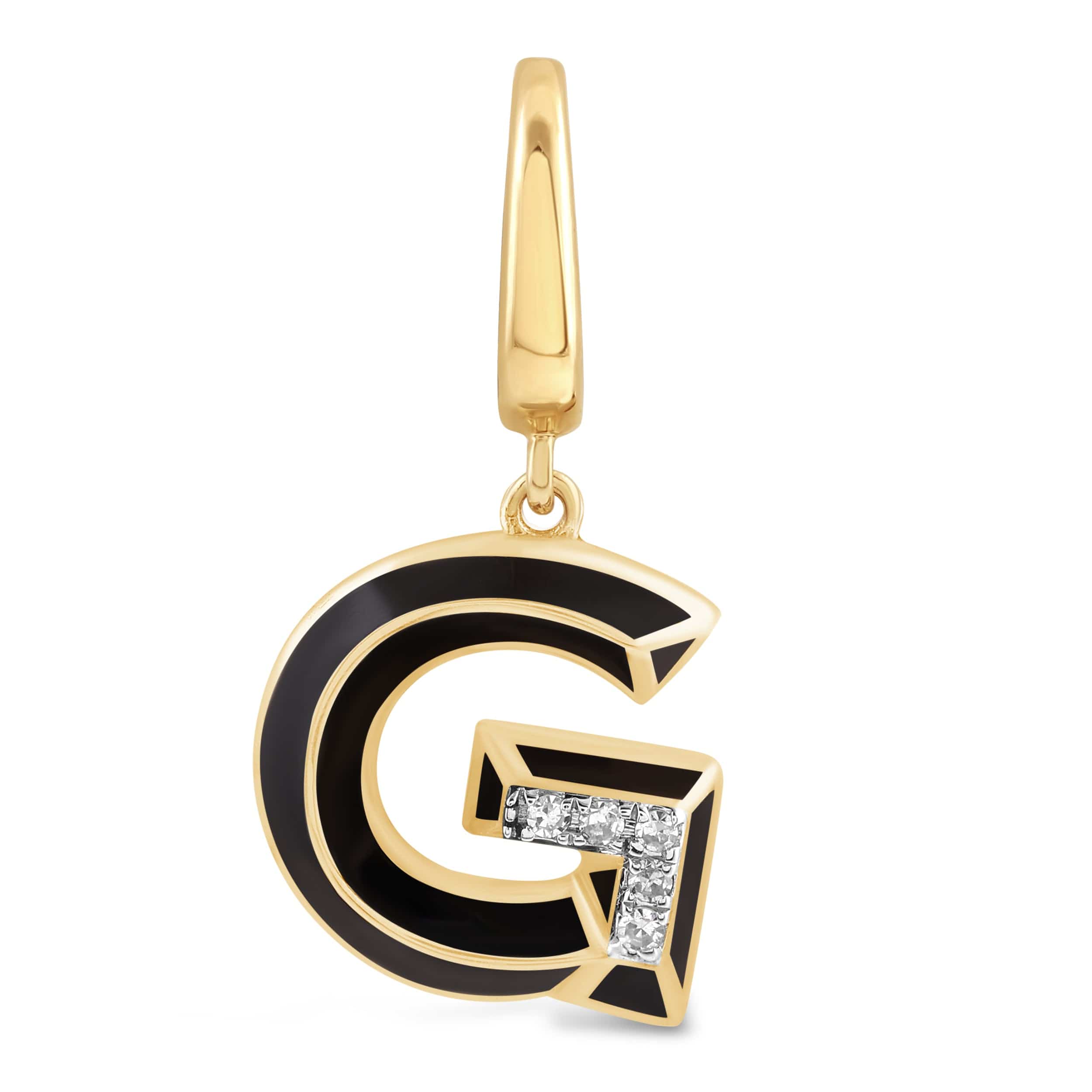 Luxury Promise Ceramic Alphabet charm RDCH0031PB-G RDCH0031PB-G