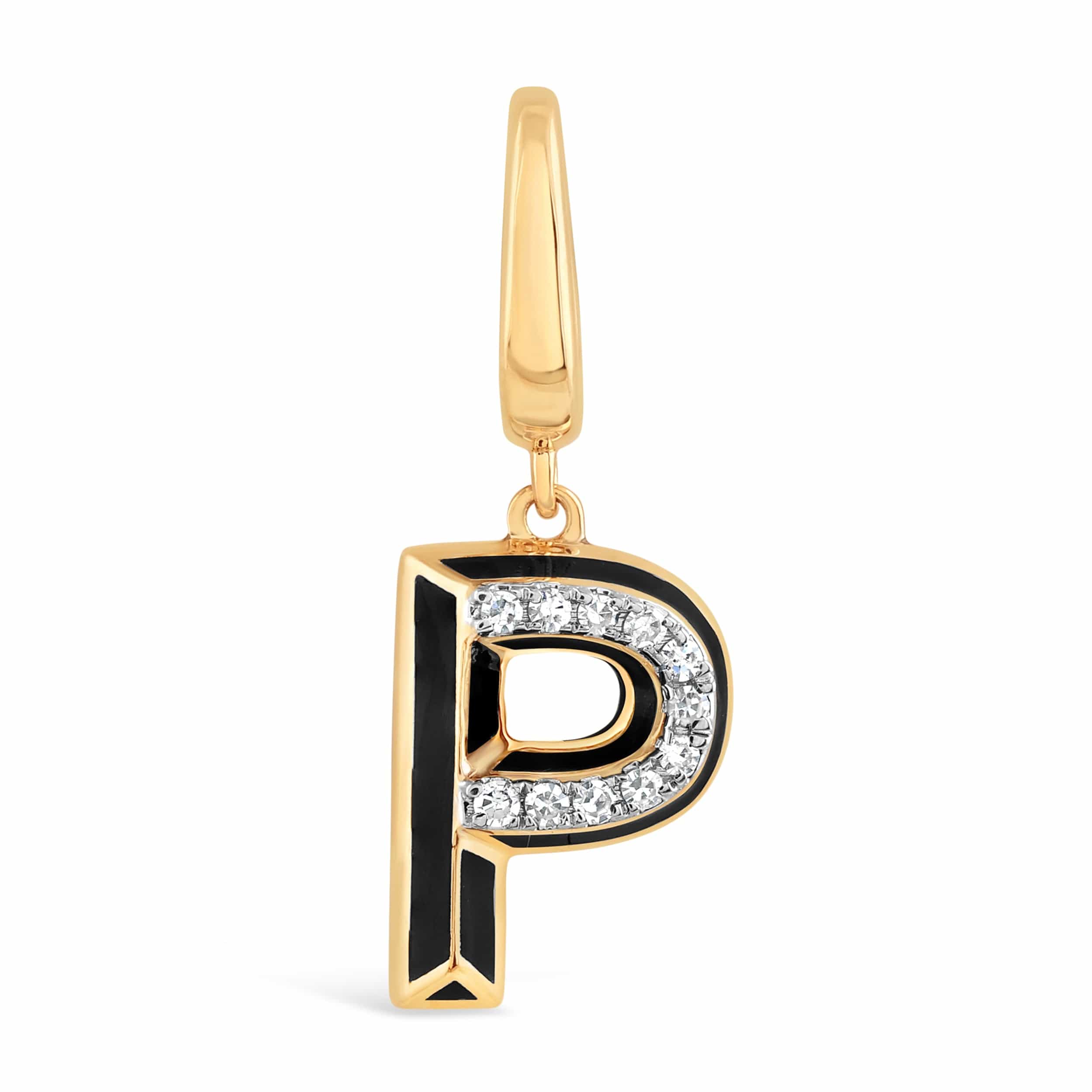 Luxury Promise Ceramic Alphabet charm RDCH0031PB-P RDCH0031PB-P