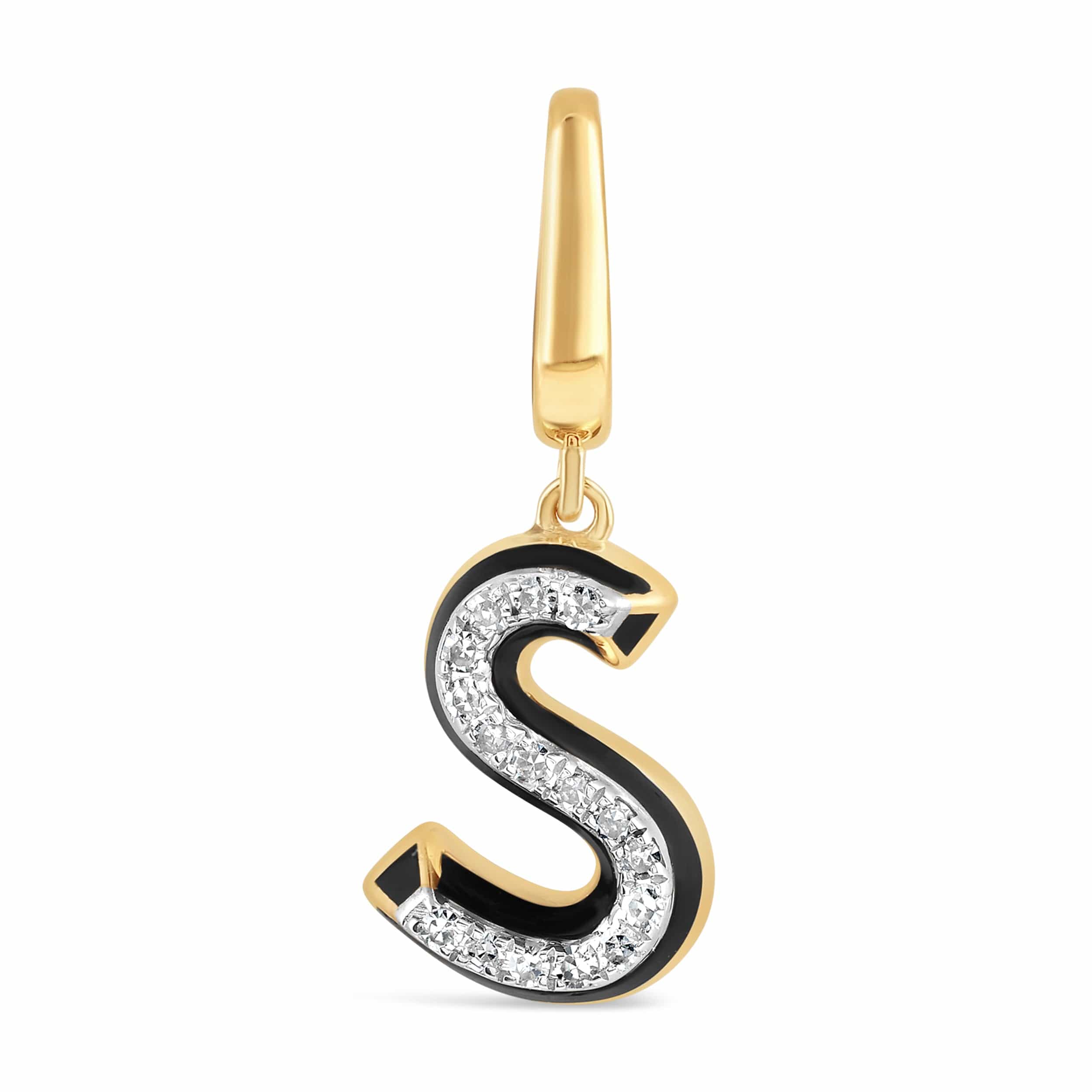 Luxury Promise Ceramic Alphabet charm RDCH0031PB-S RDCH0031PB-S