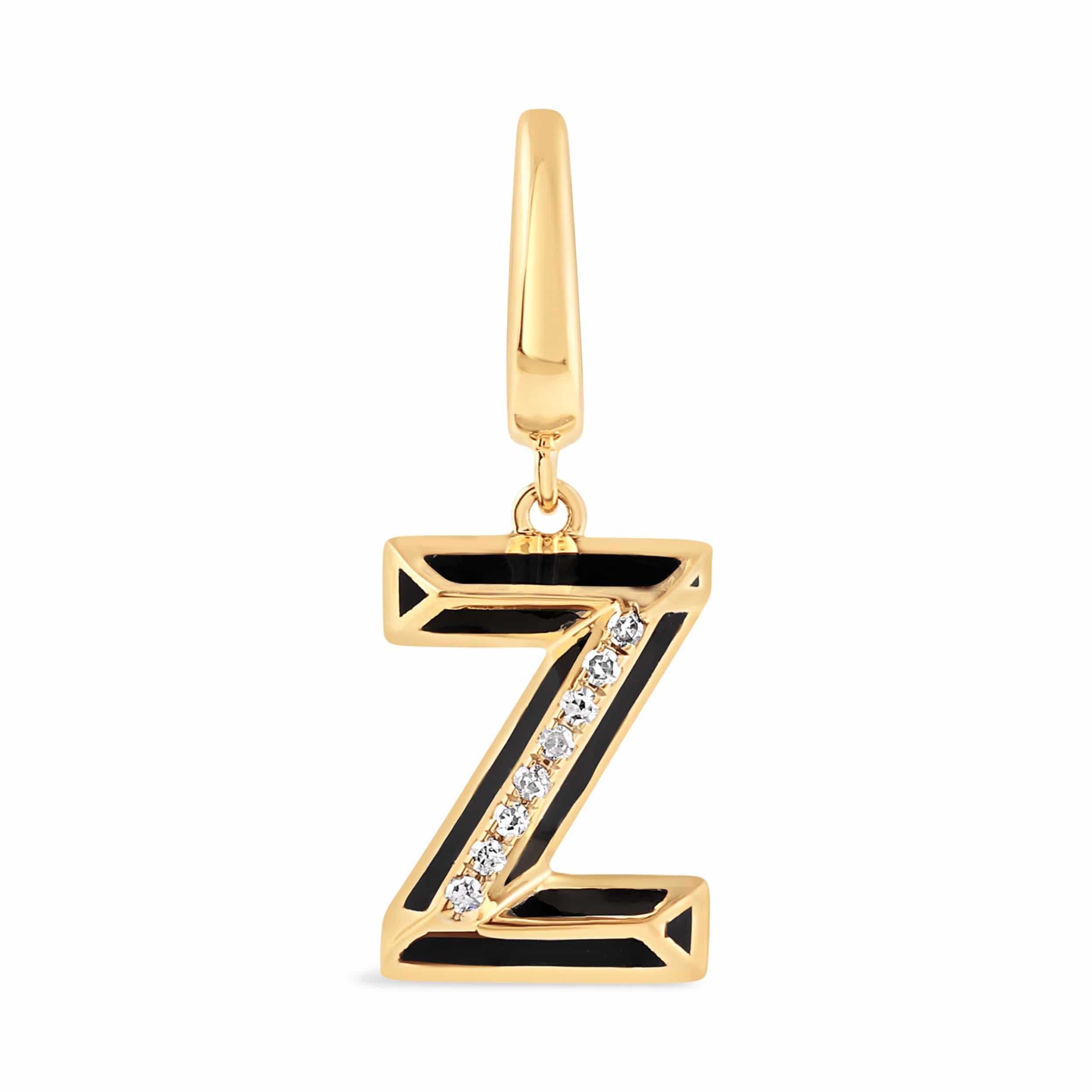 Luxury Promise Ceramic Alphabet charm RDCH0031PB-Z RDCH0031PB-Z