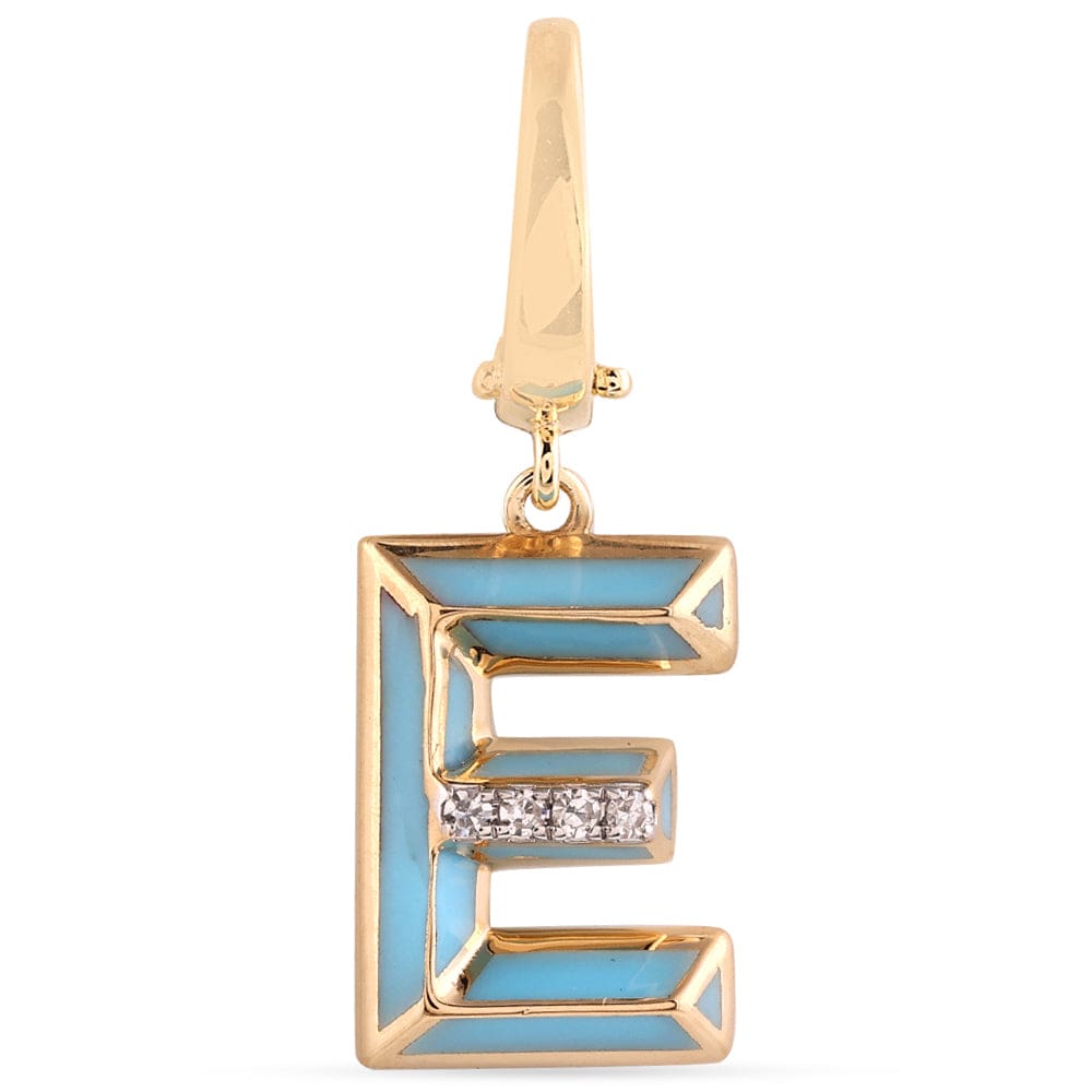 Luxury Promise Ceramic Alphabet charm RDCH0031RB-E RDCH0031RB-E