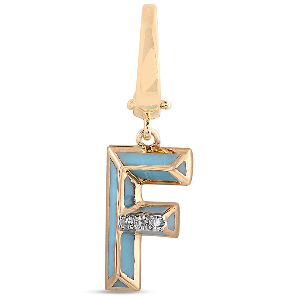 Luxury Promise Ceramic Alphabet charm RDCH0031RB-F RDCH0031RB-F